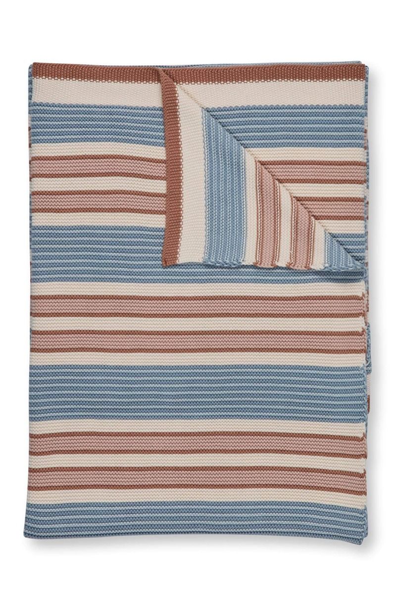Throw Bonsoir Combistripe Blue