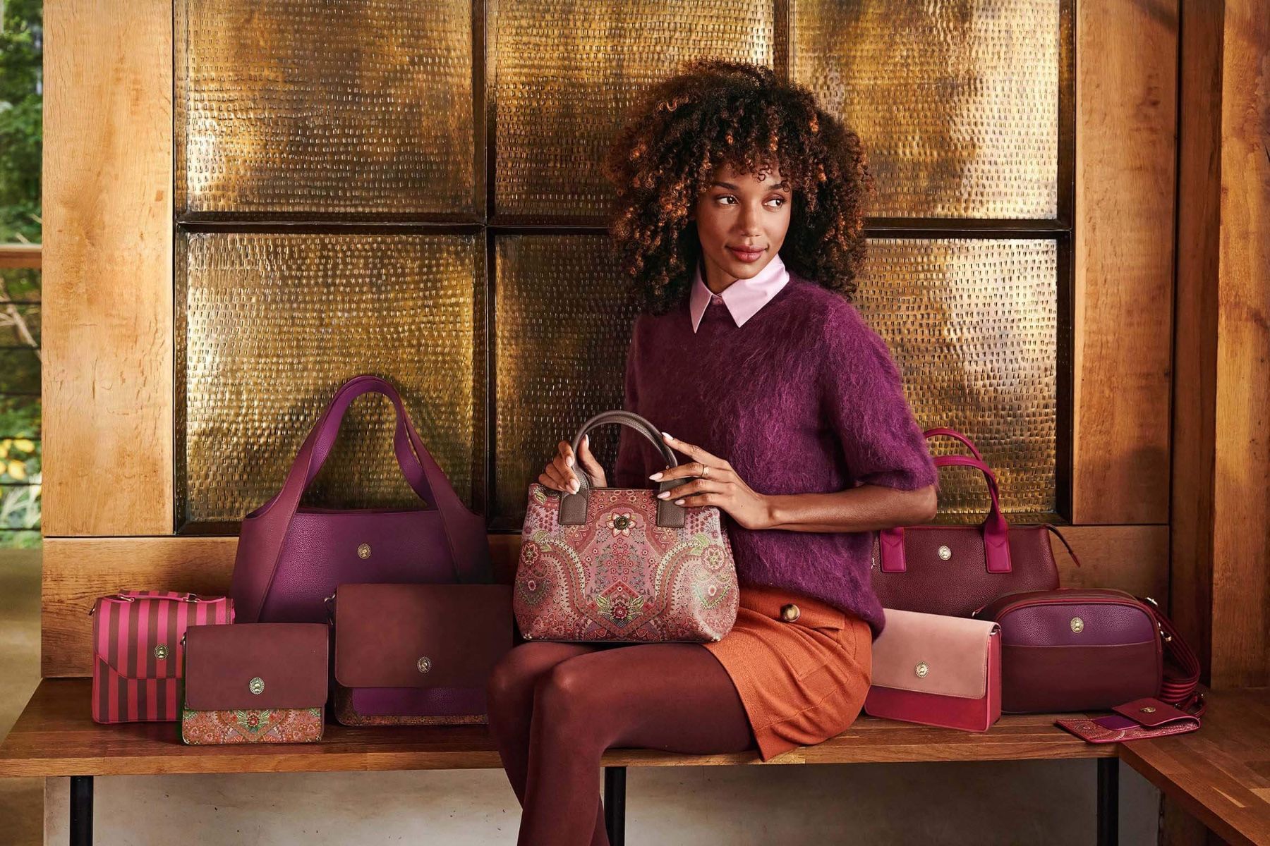 Shoulderbag Filou Large Purple
