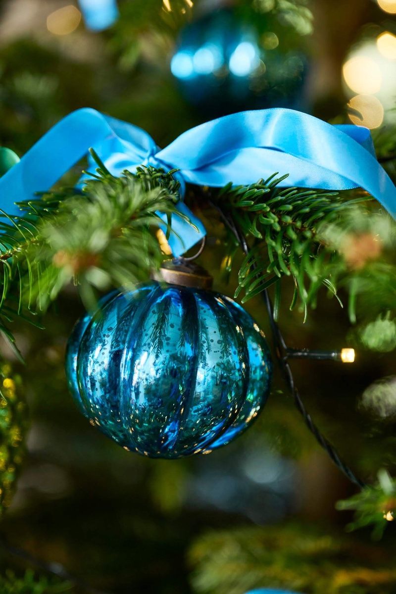 Ornament Glass Blue 7.5cm