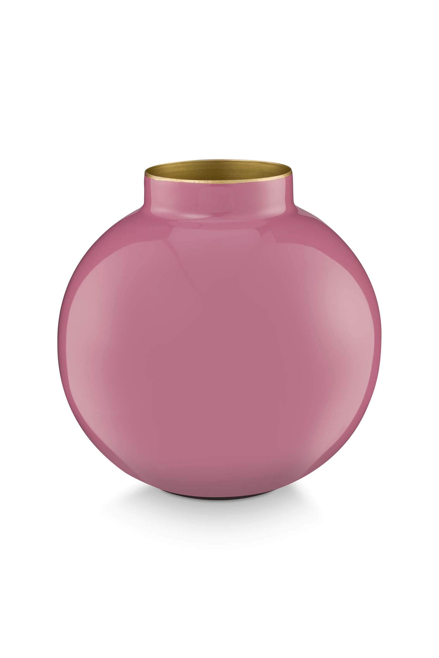 Vase Metal Pink 17cm