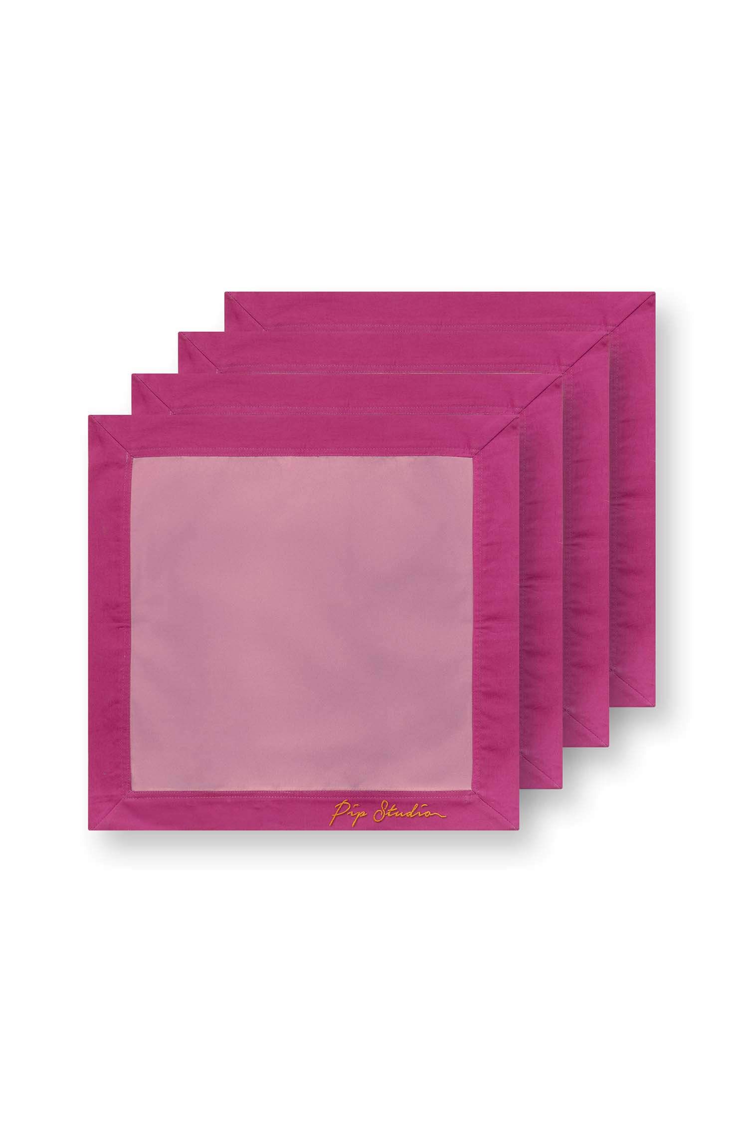 Set/4 Napkins Pip's Deerest Darling Pink