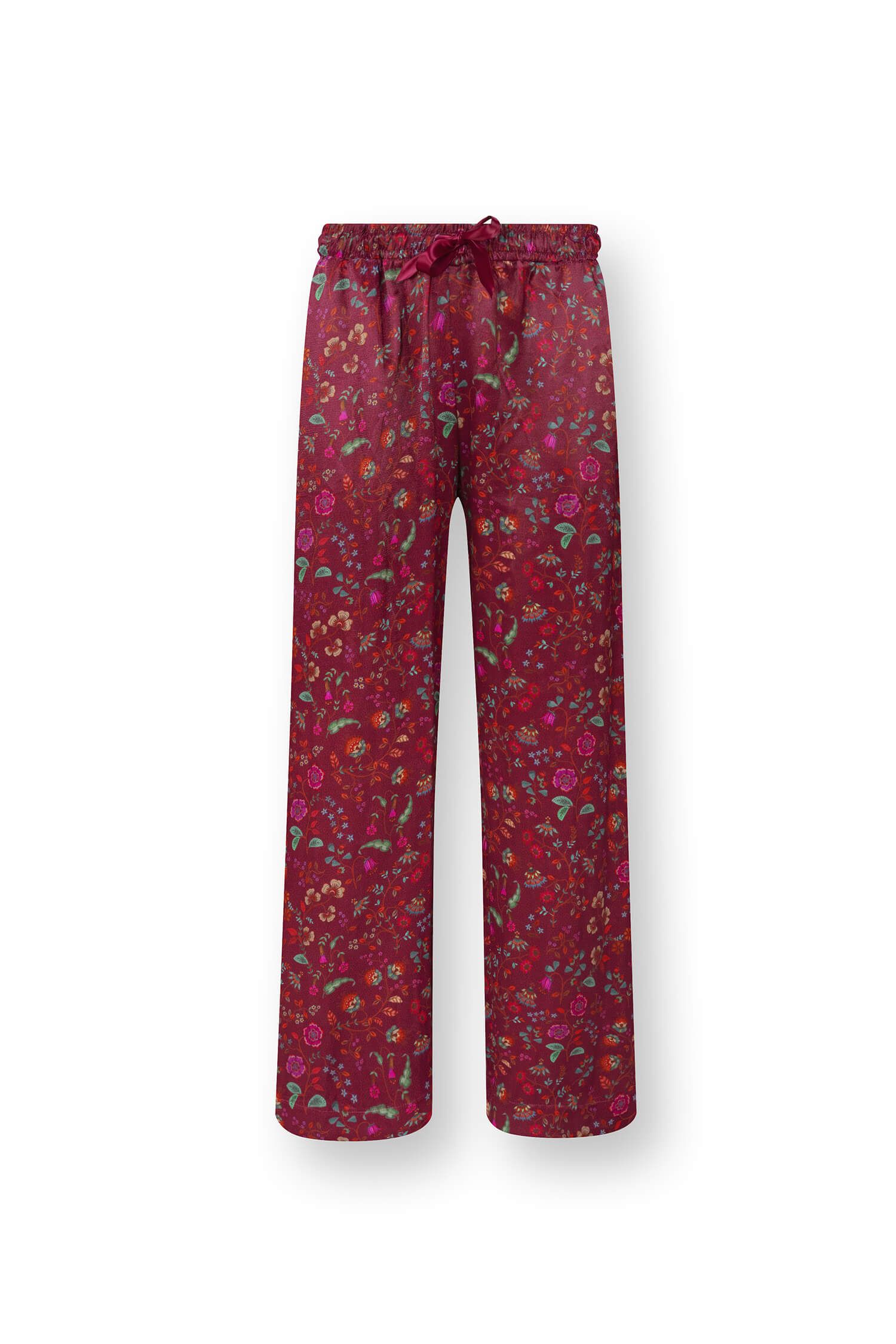 Bente Long Trousers Flora Bangalore Dark Pink