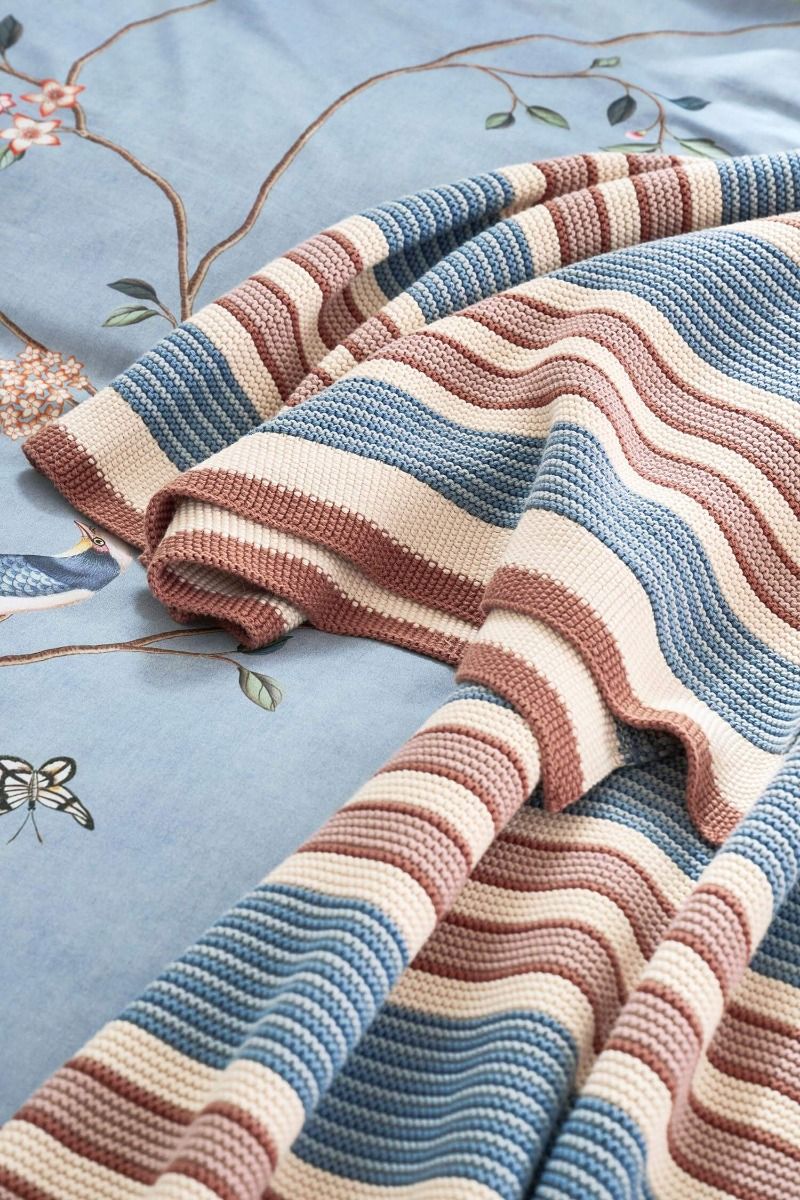 Throw Bonsoir Combistripe Blue