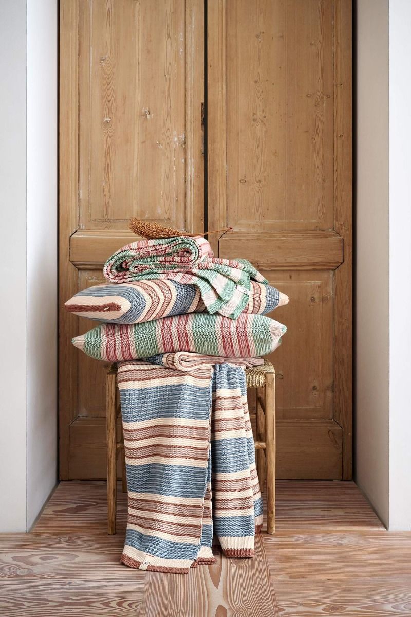Throw Bonsoir Combistripe Blue