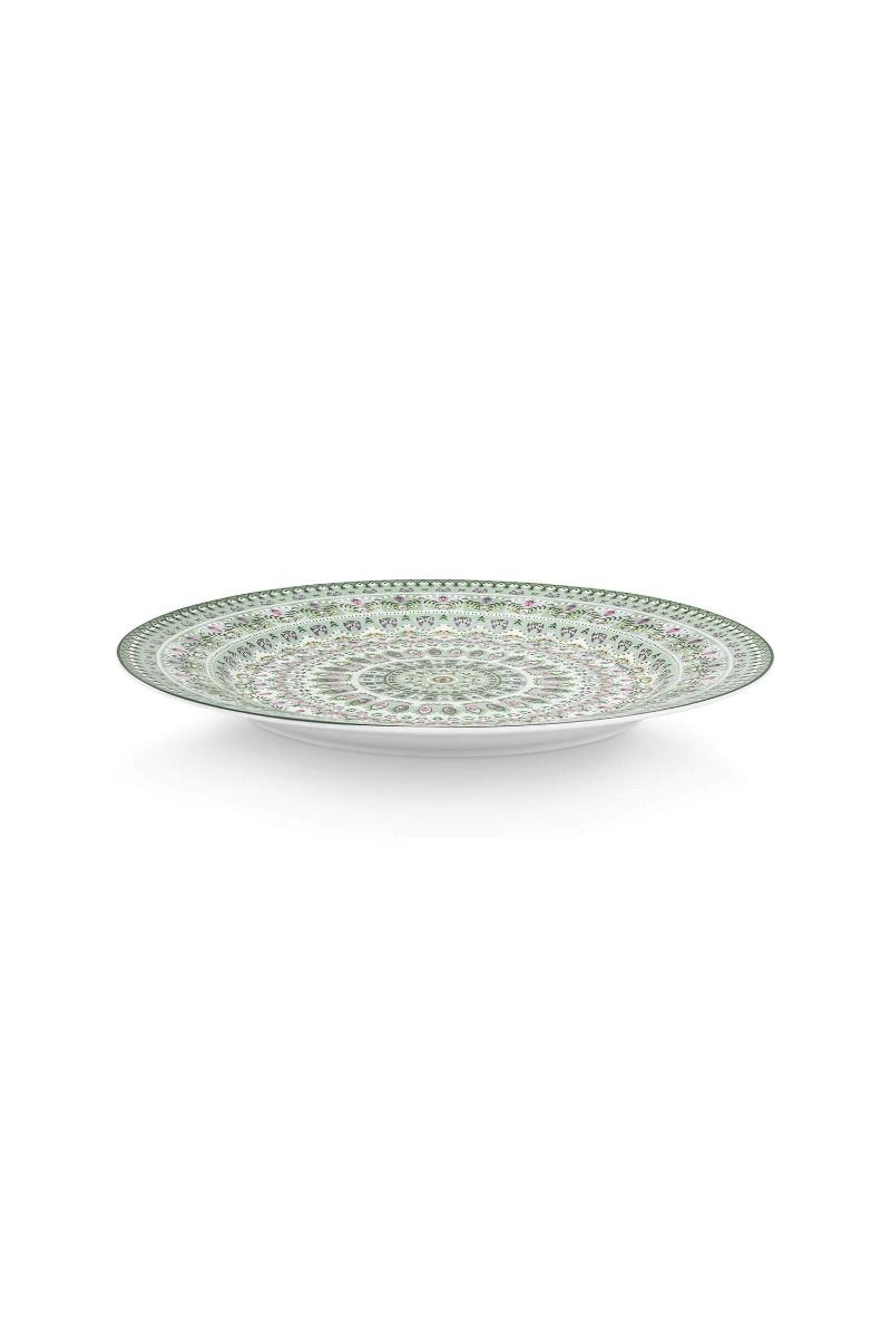 Plate Lily&Lotus Moon Delight Light Green 32cm