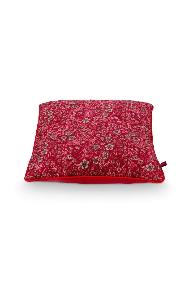 Cushion Quilted Daisy Dreams Red
