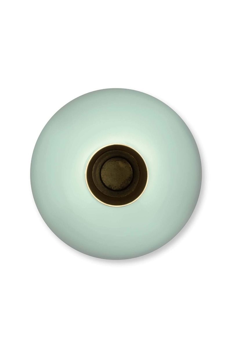 Vase Metal Medium Blue 33cm