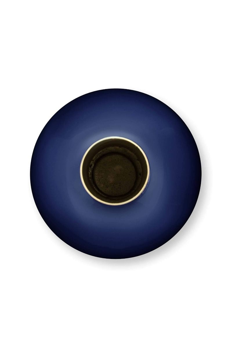 Vase Metal Dark Blue 26cm