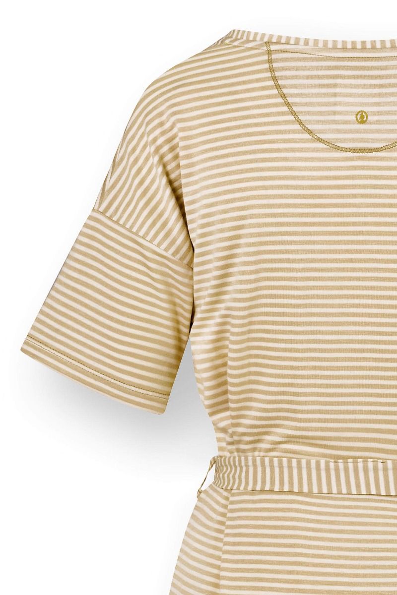 Tonya Top Short Sleeve Little Sumo Stripe Sand