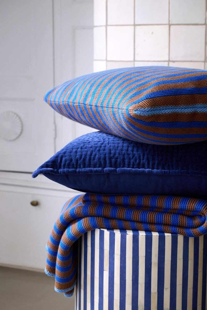 Cushion Bonsoir Stripe Blue