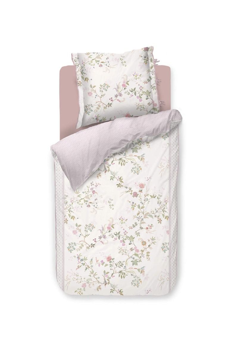 Duvet Cover Set Bustani White