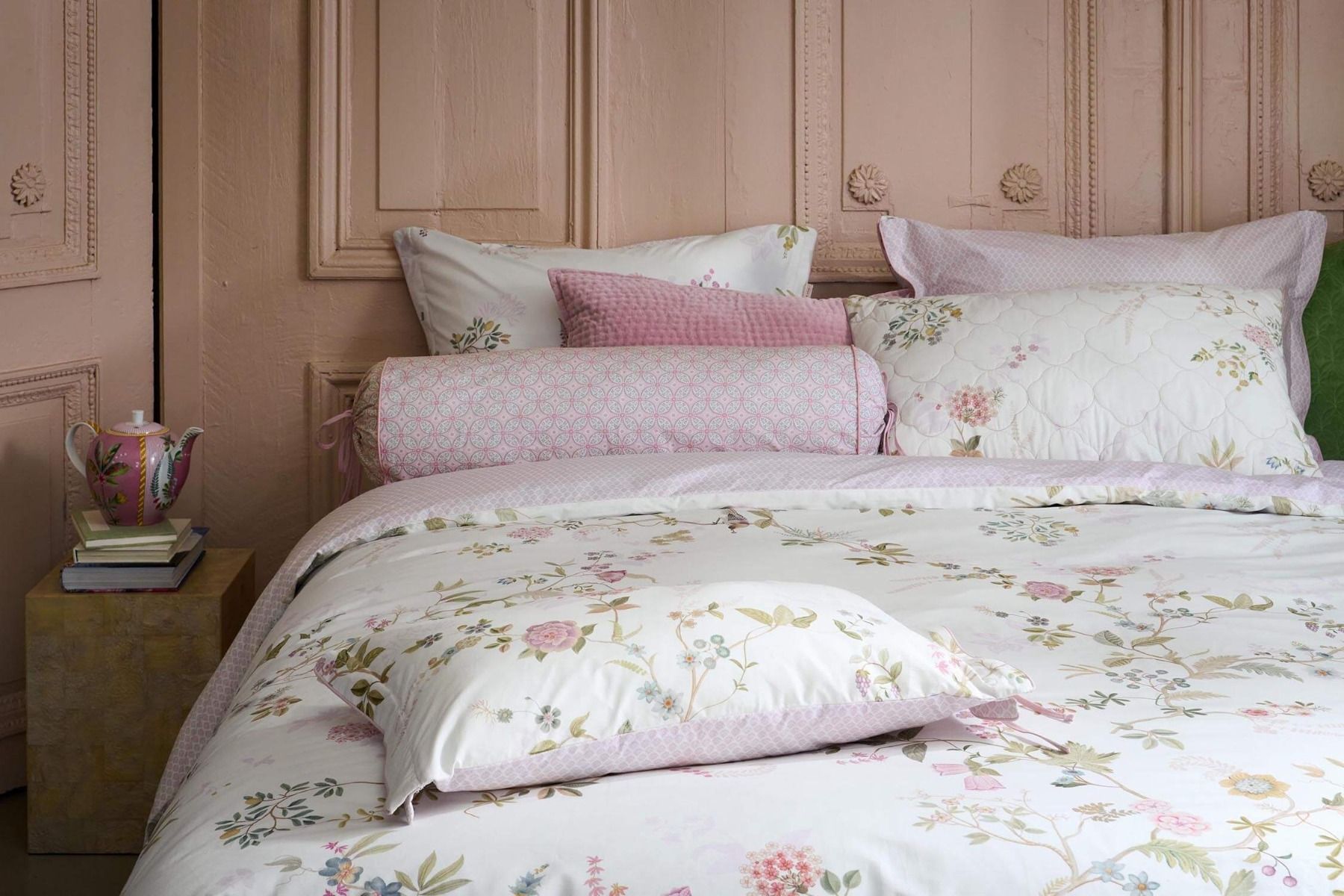 Duvet Cover Set Bustani White