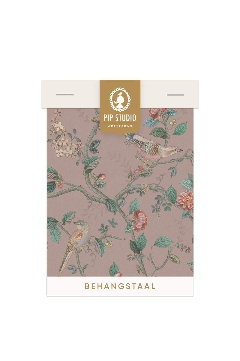 Wallpaper Sample Good Nightingale Pink Mauve