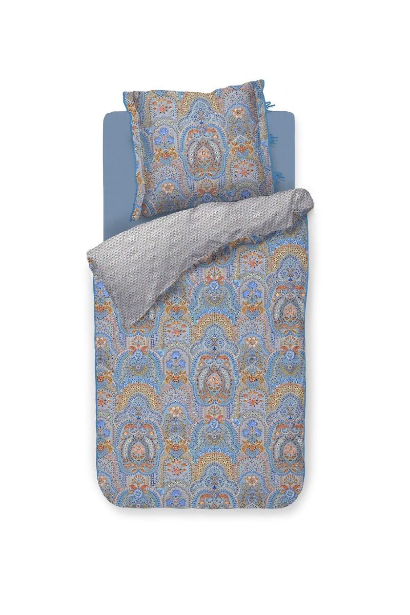 Duvet Cover Set Jabali Flower Blue