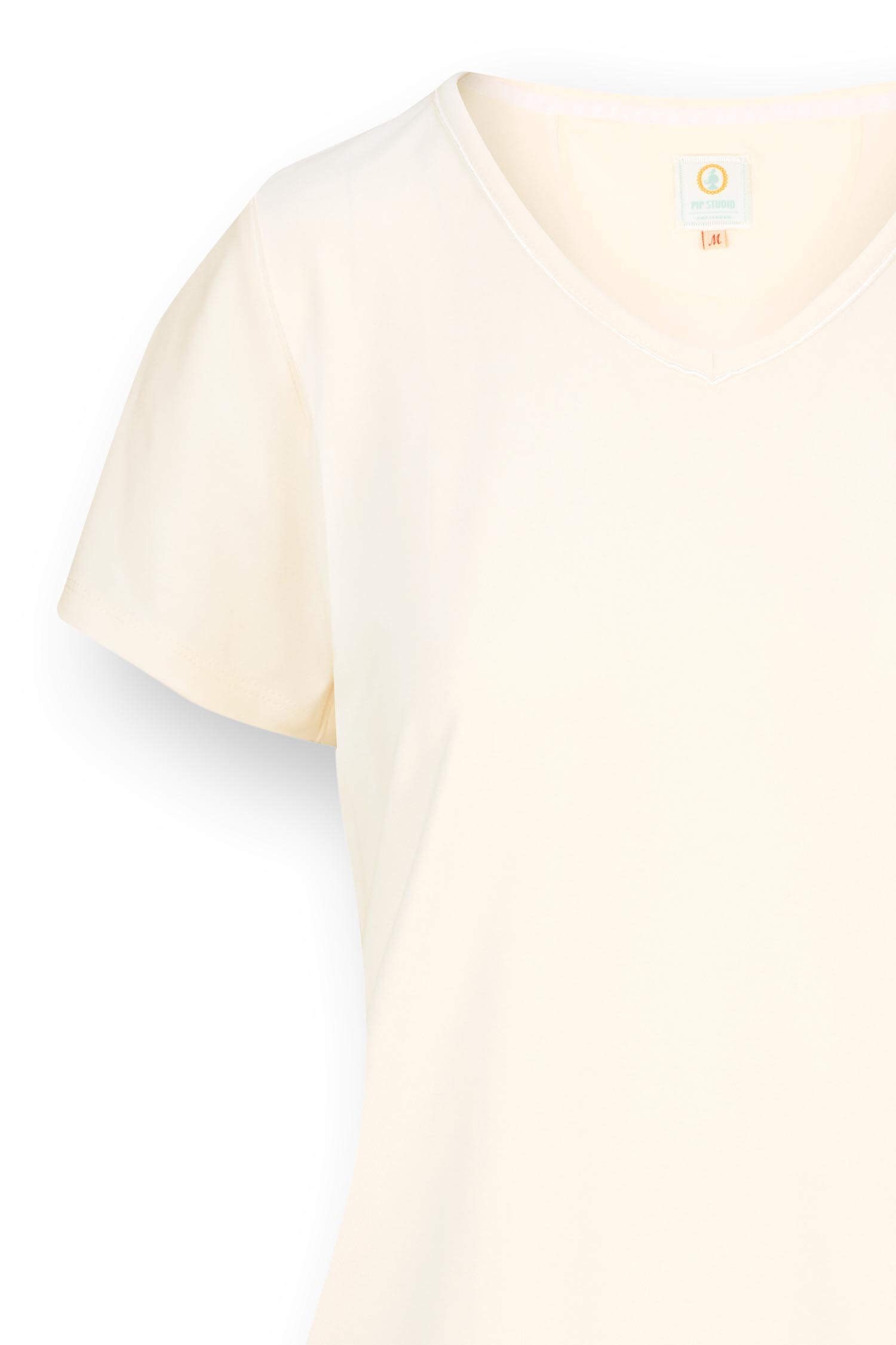 Toy Short Sleeve Top Solid Off White