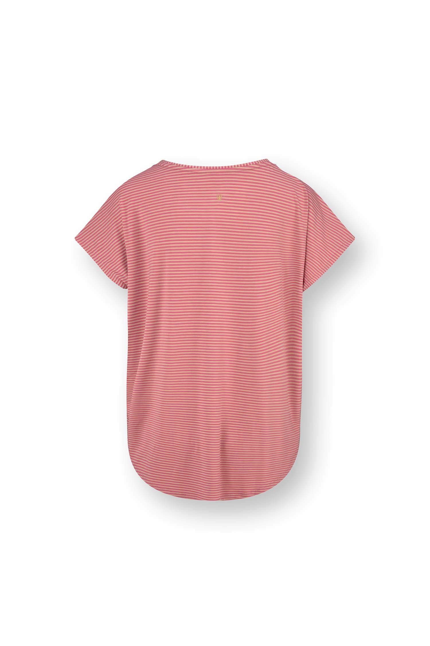 Tatum Short Sleeve Top Little Sumo Stripes Pink