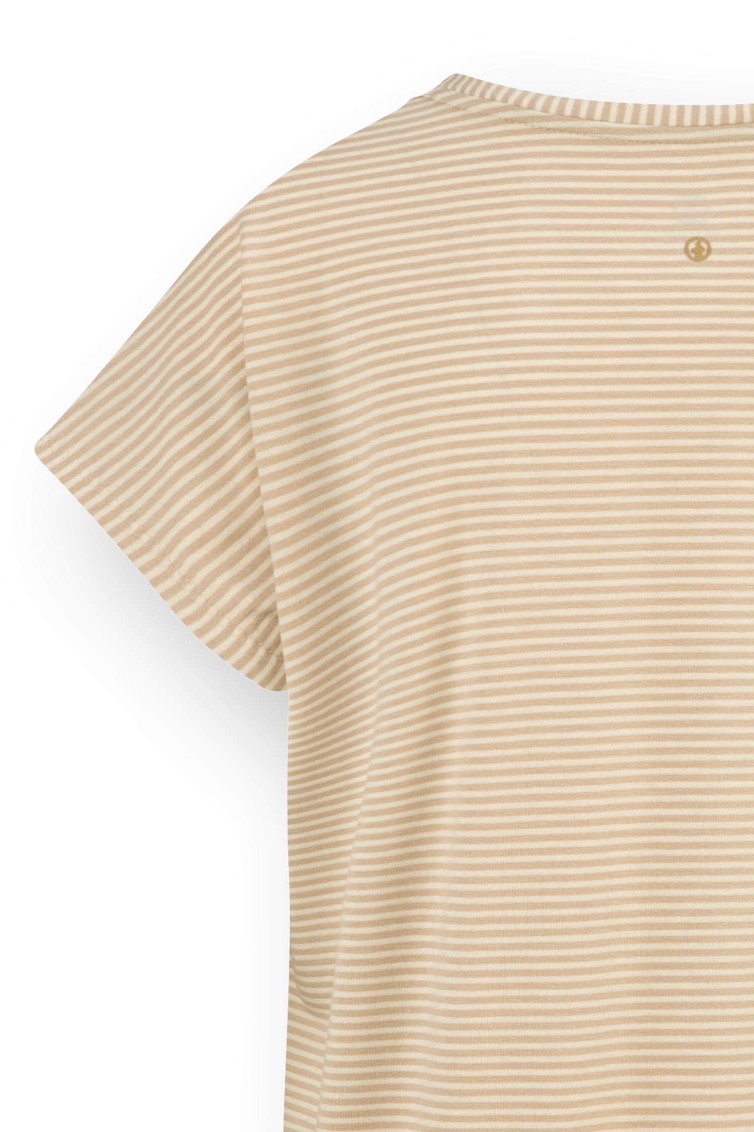 Tatum Short Sleeve Top Little Sumo Stripe Sand