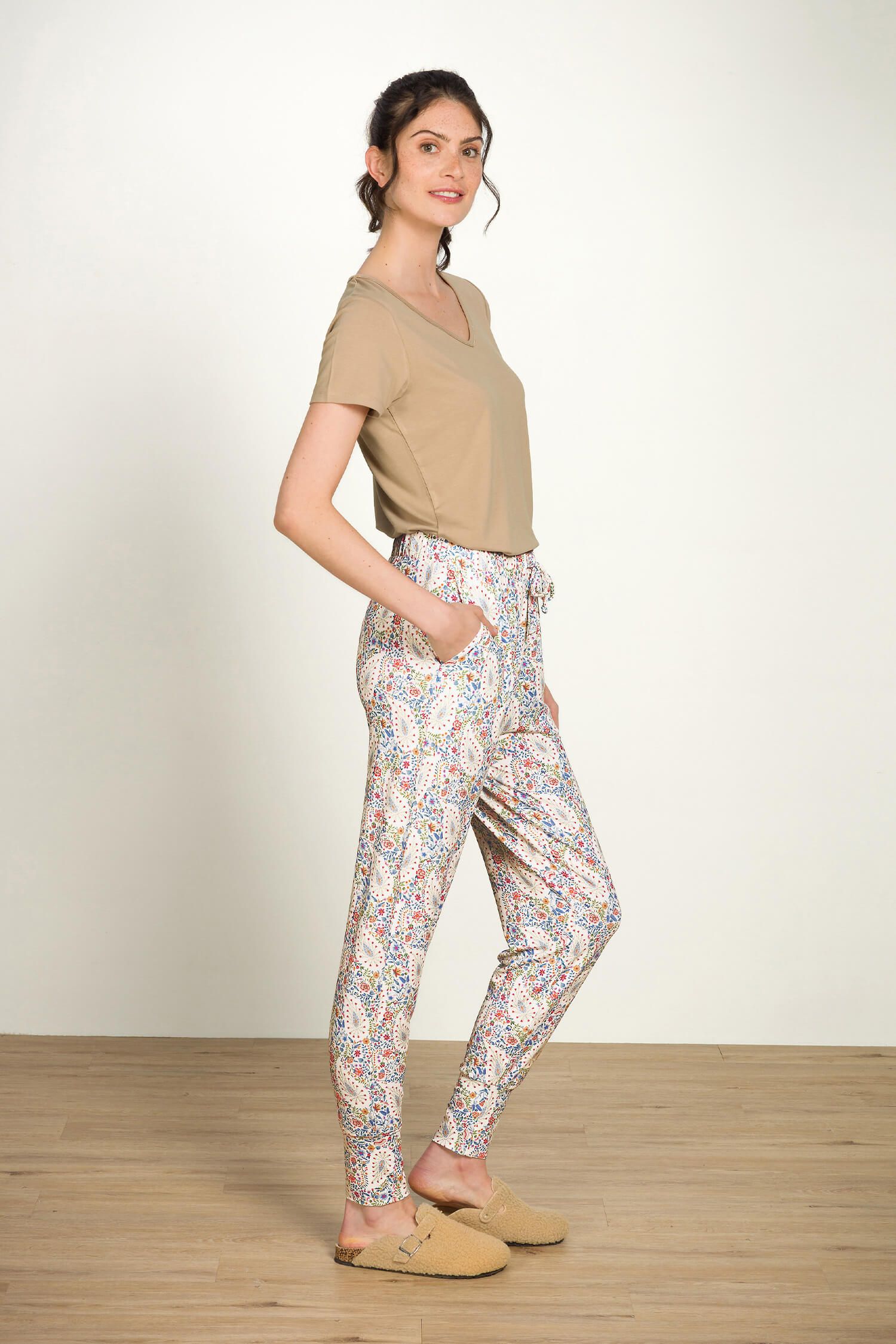 Bobien Long Trousers Kairi Bloom Blue