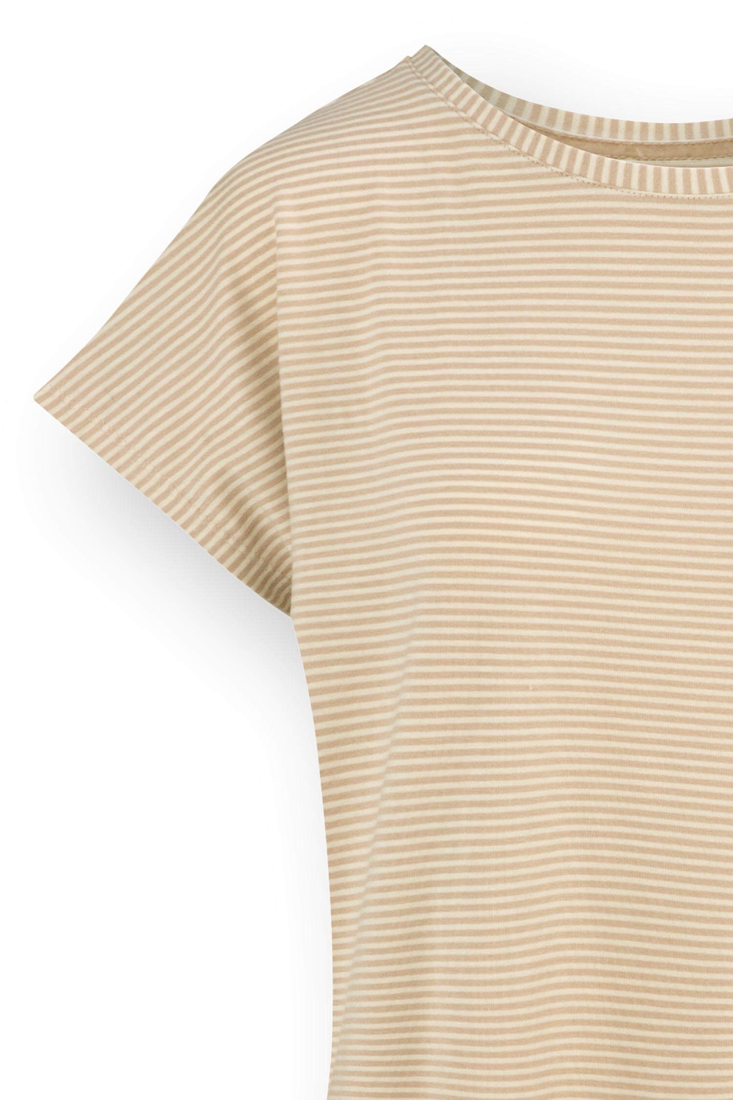 Tatum Short Sleeve Top Little Sumo Stripe Sand