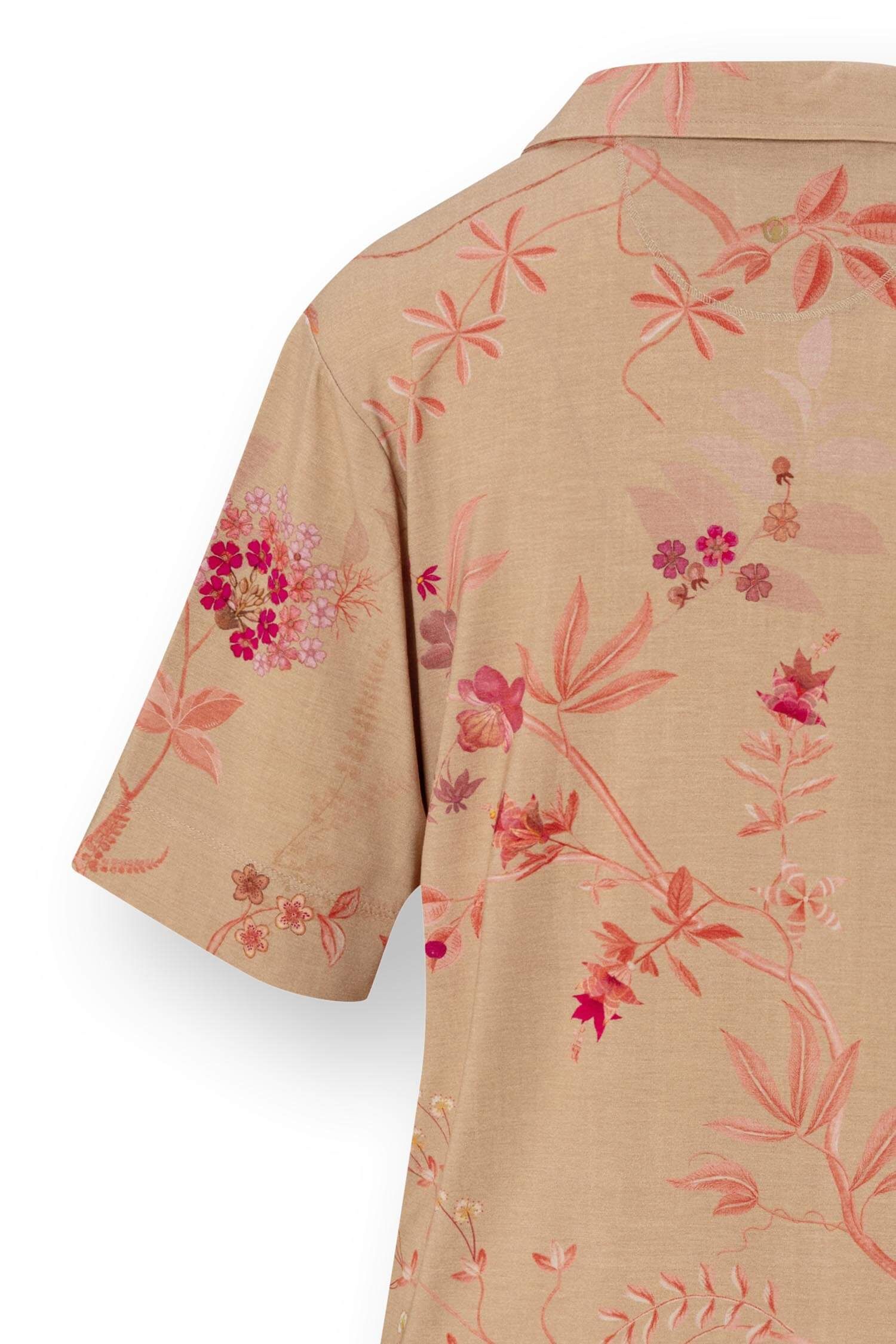 Flora Short Sleeve Top Marigold Pink