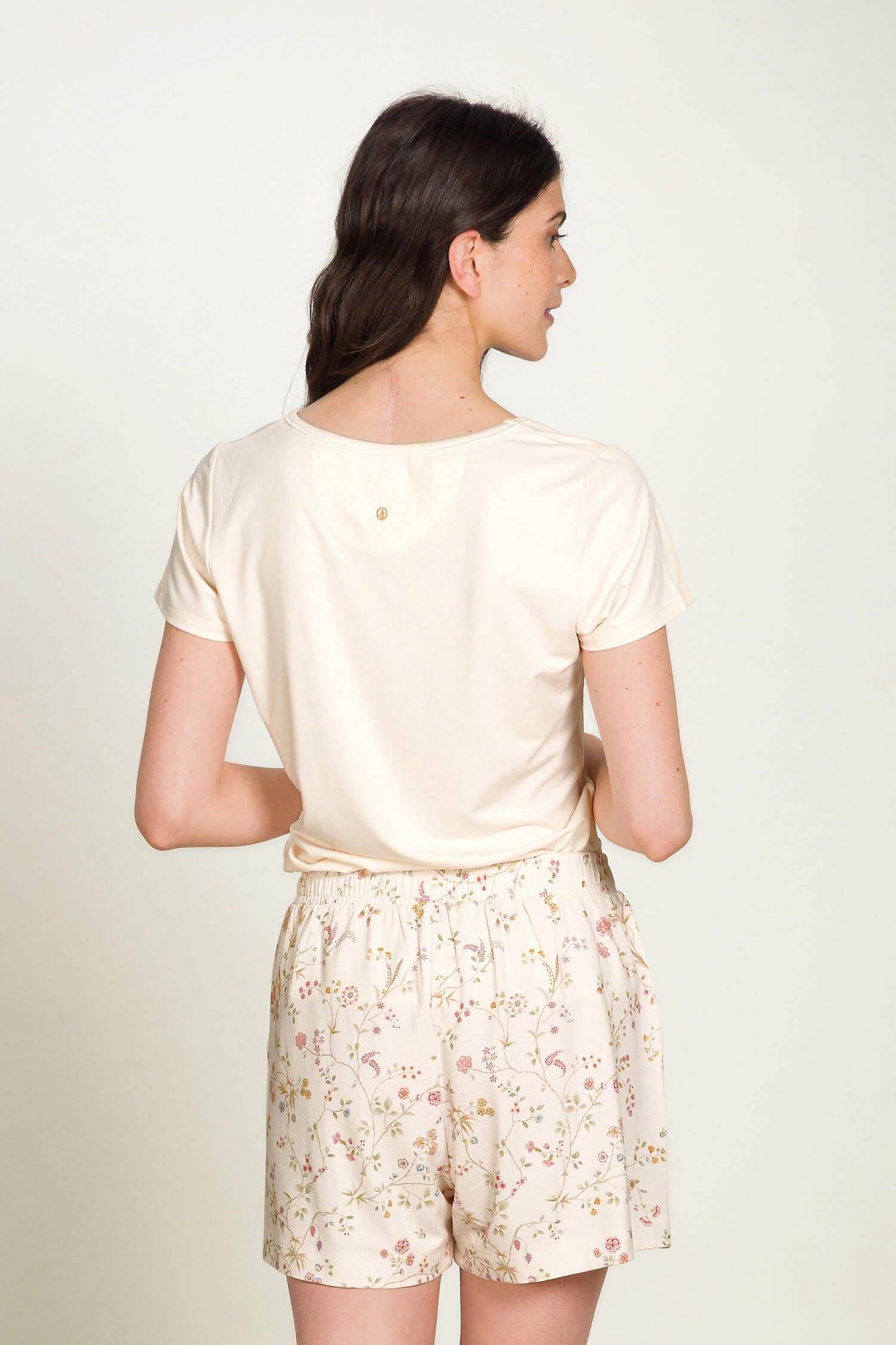 Toy Short Sleeve Top Solid Off White