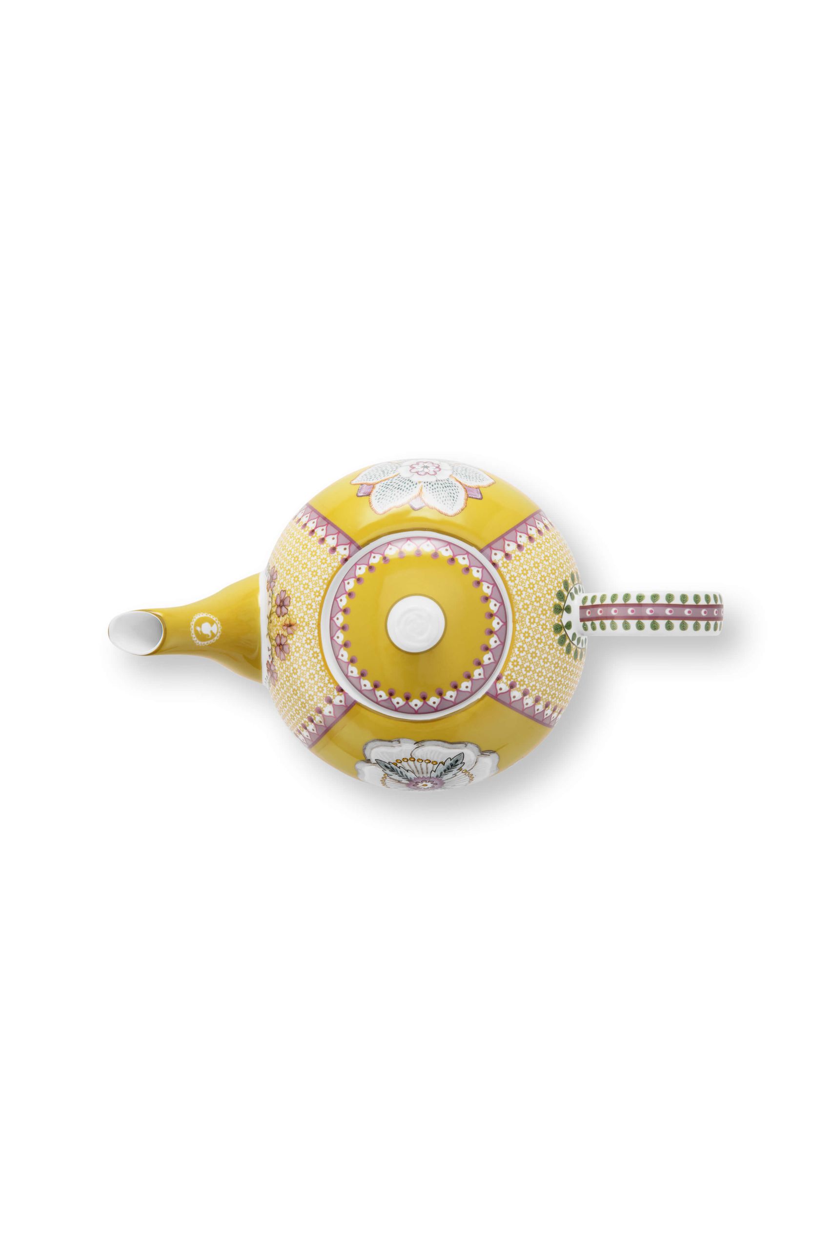 Teapot Large Lily&Lotus Tiles Yellow 1.6ltr