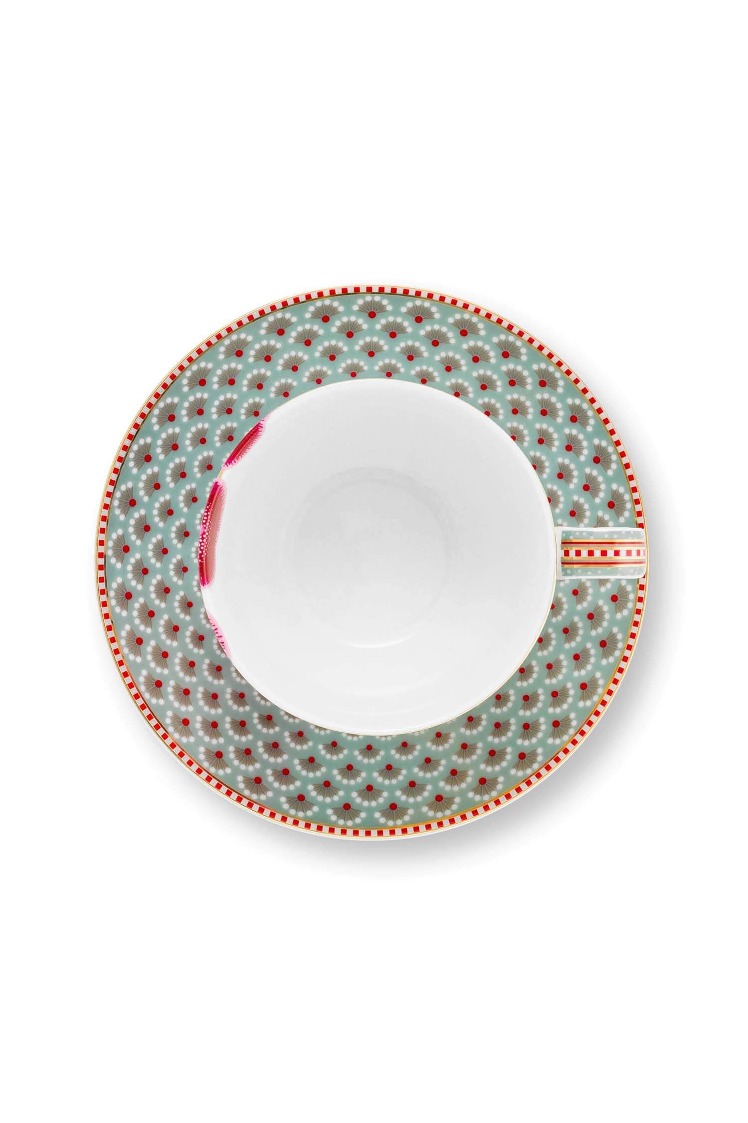 Cup and Saucer Blooming Tales Fantasy Blue 300ml