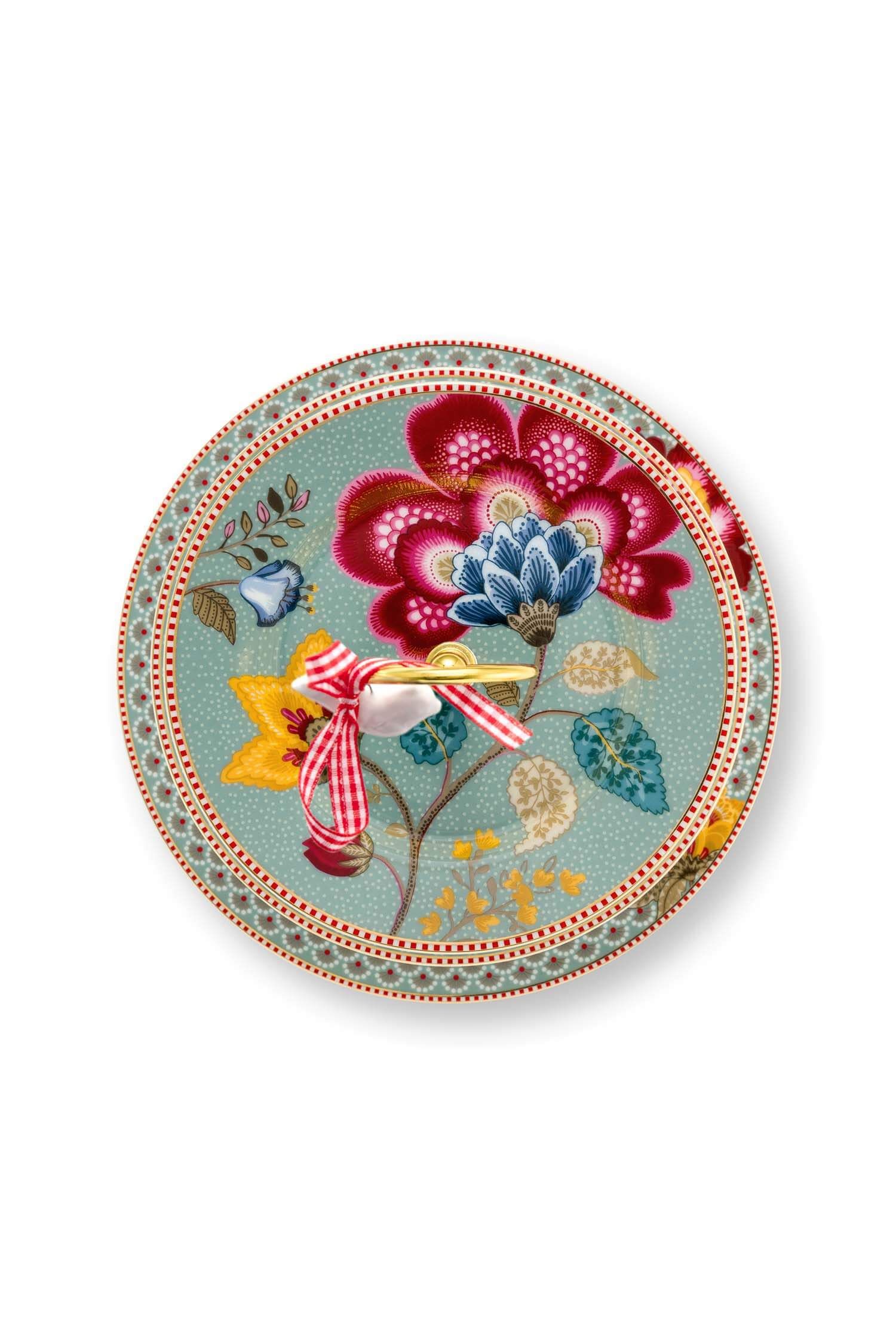 Cake Stand 3/Layers Blooming Tales Fantasy Blue
