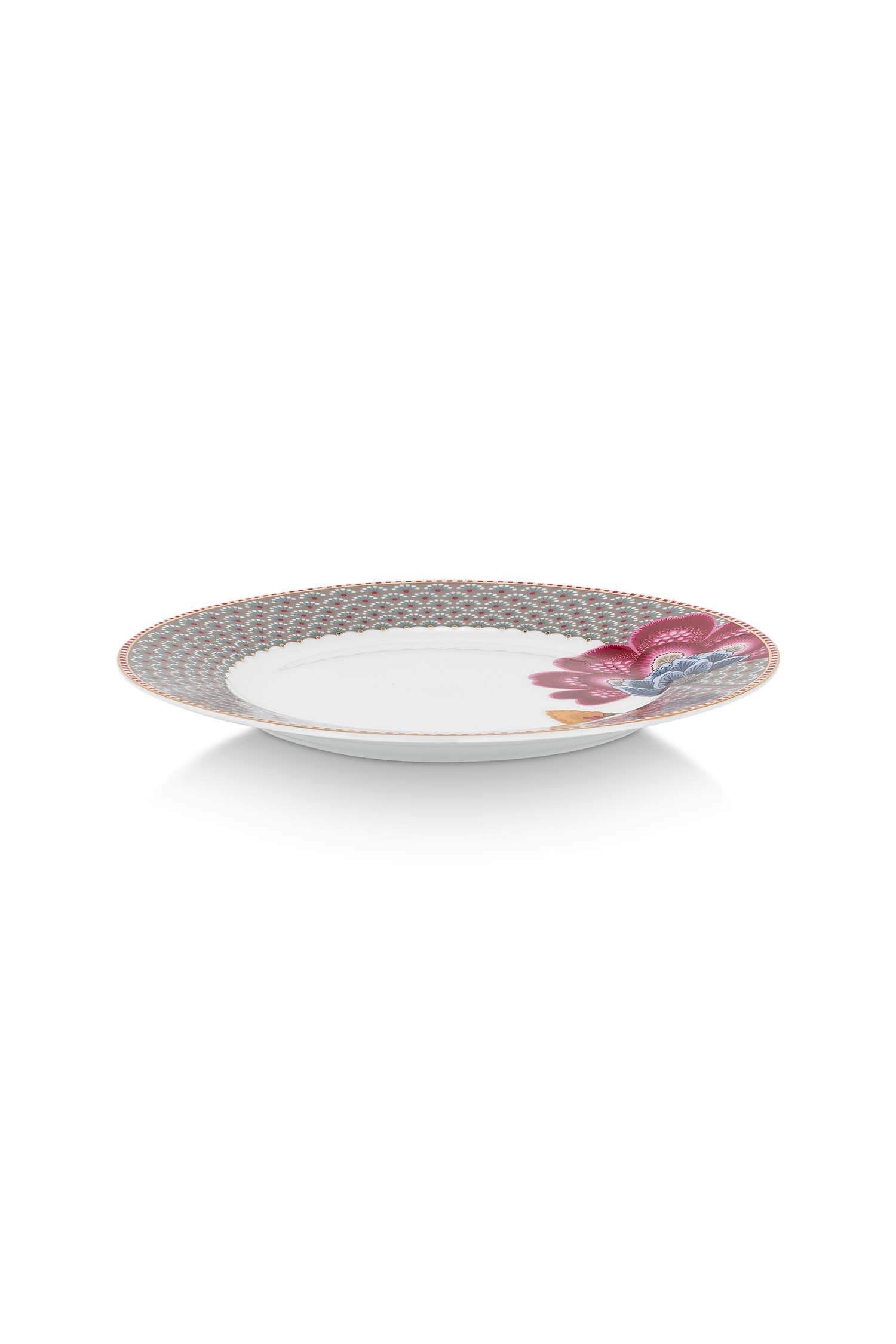 Breakfast Plate Blooming Tales Khaki 21cm