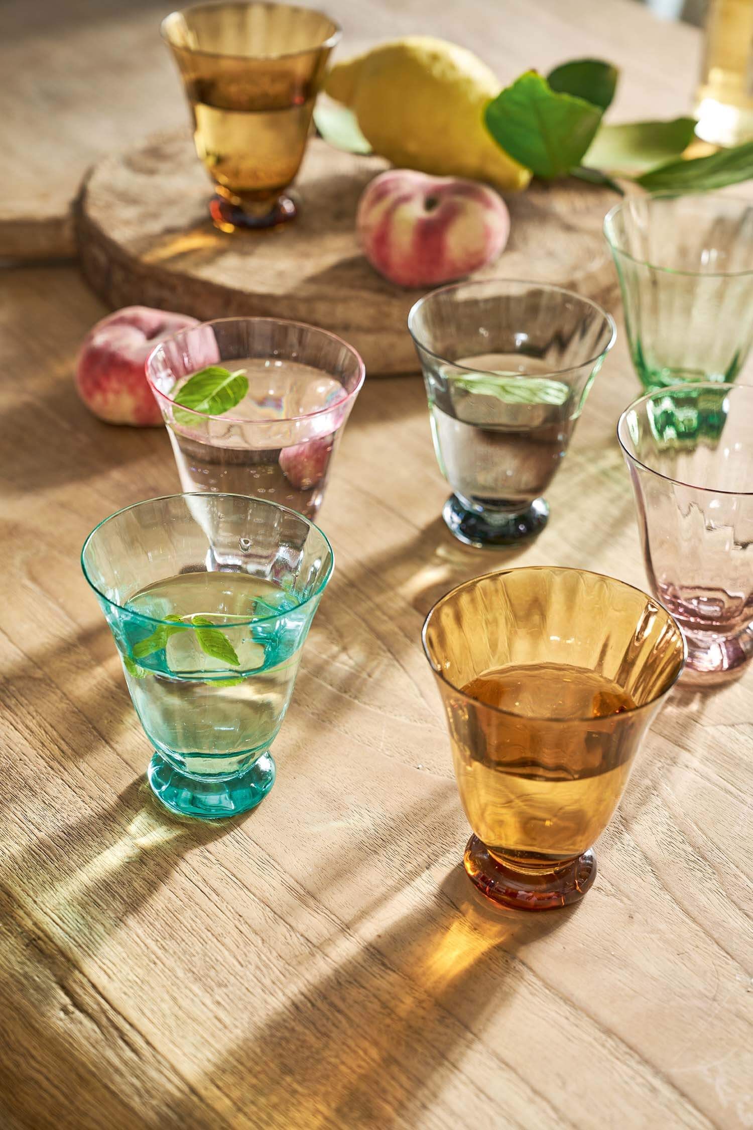 Water Glass Tulip Blue 280ml