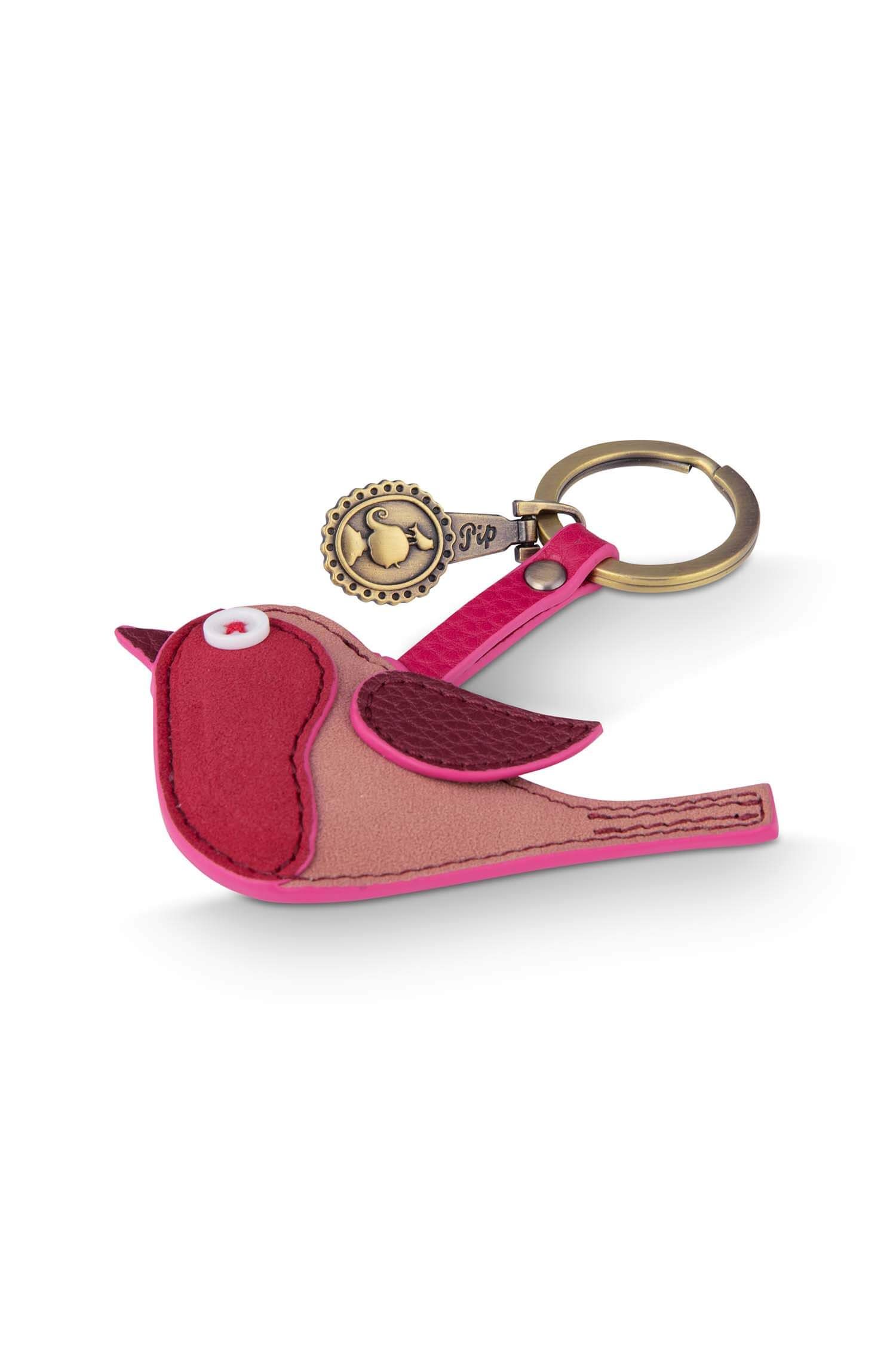 Tommy Keychain Bird Pink