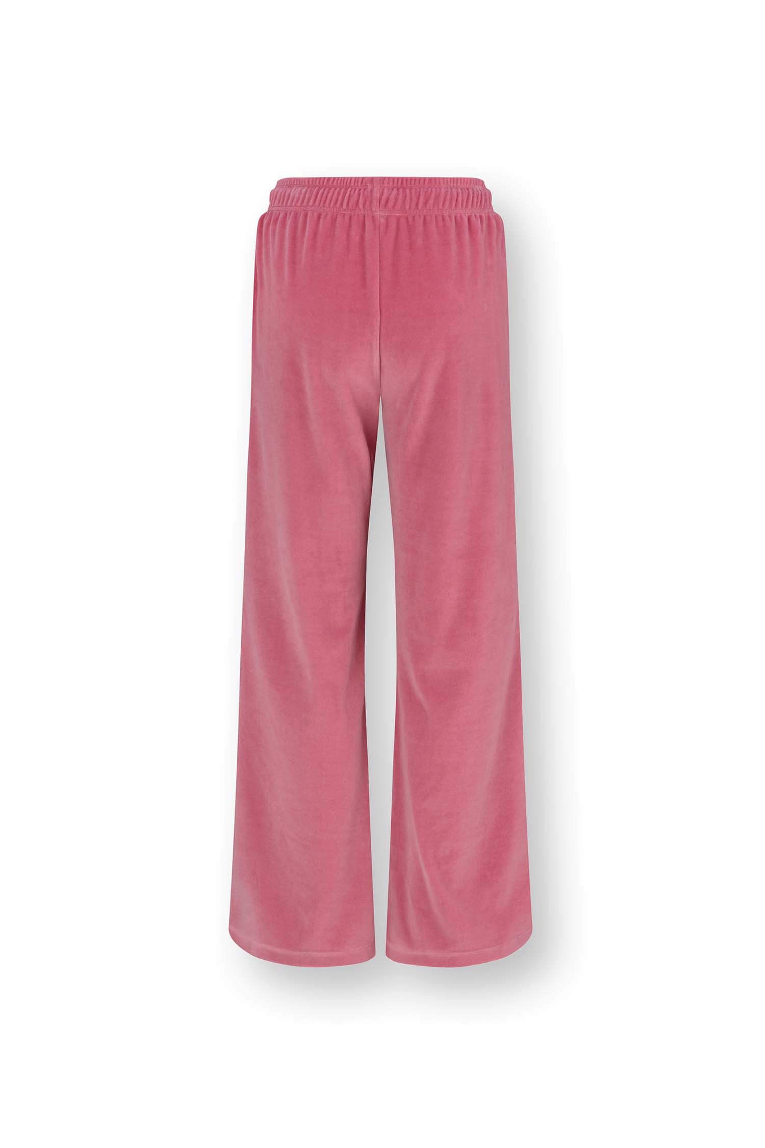 Britta Long Trousers Velvet Pink