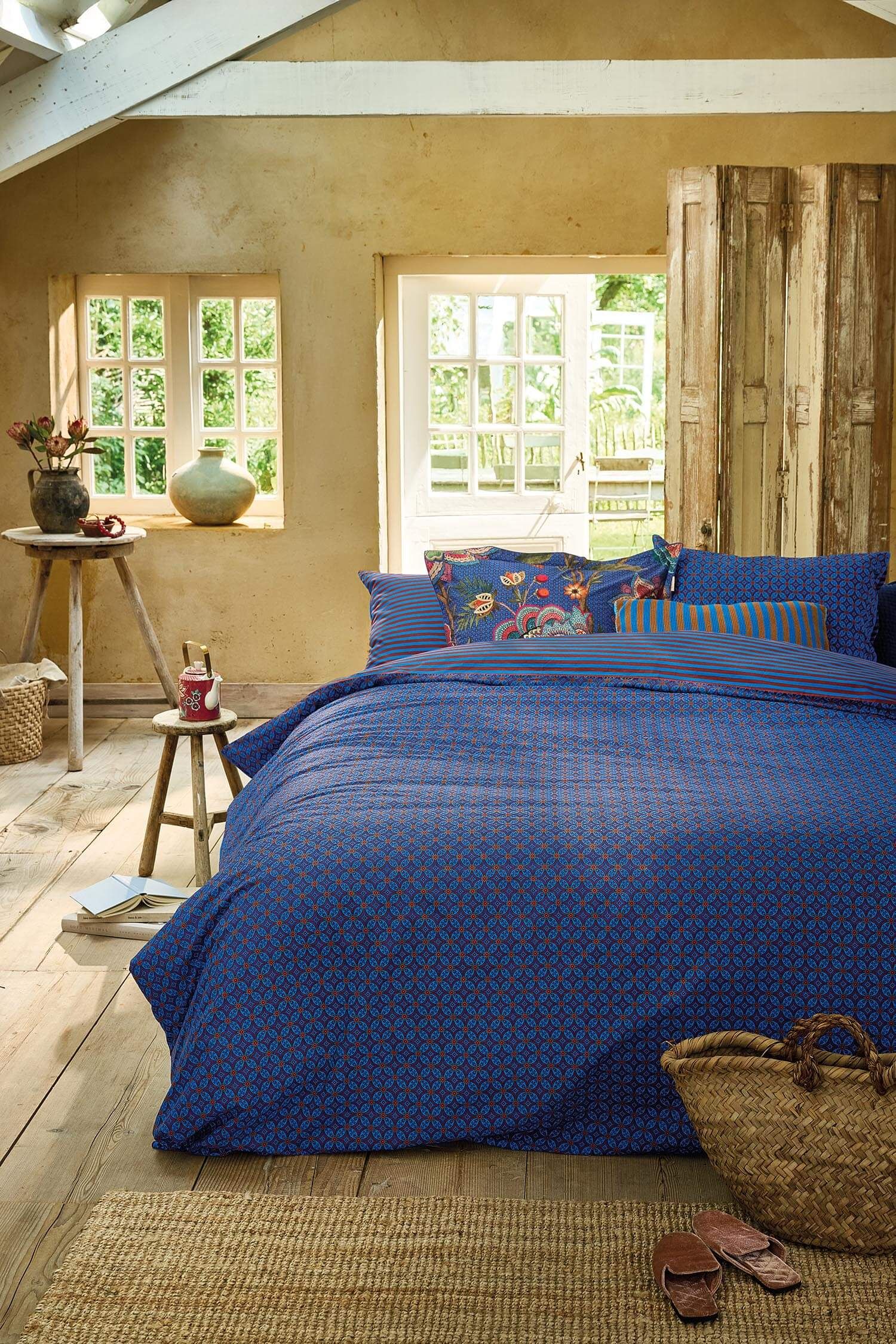 Duvet Cover Set Alvida Dark Blue