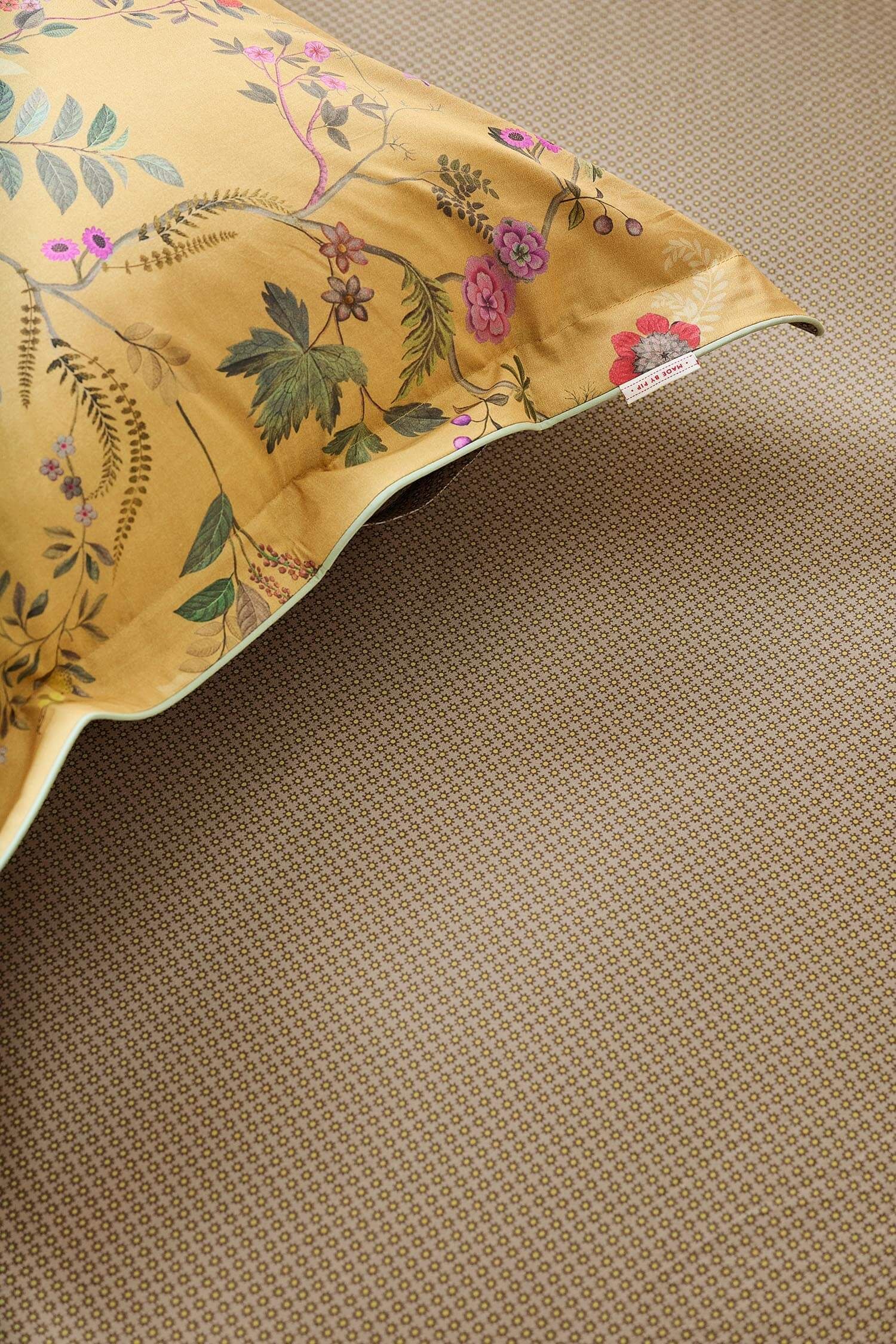 Fitted sheet Twinkle Star Yellow Khaki