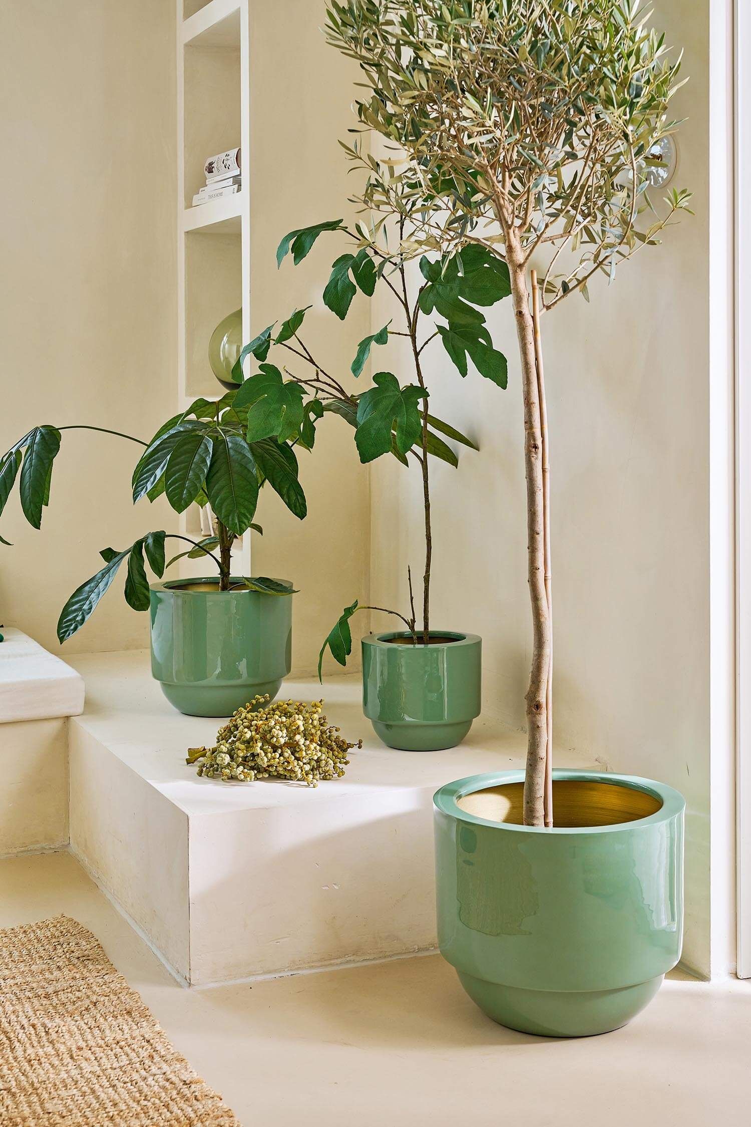 Flower Pot Green 24cm