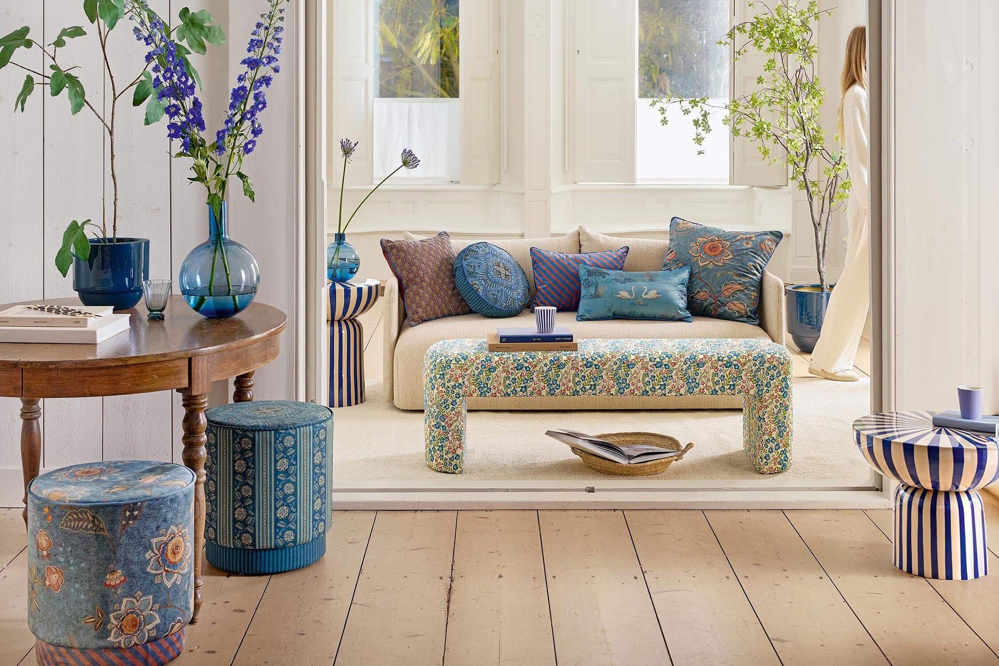 Cushion Darjeeling Days Blue