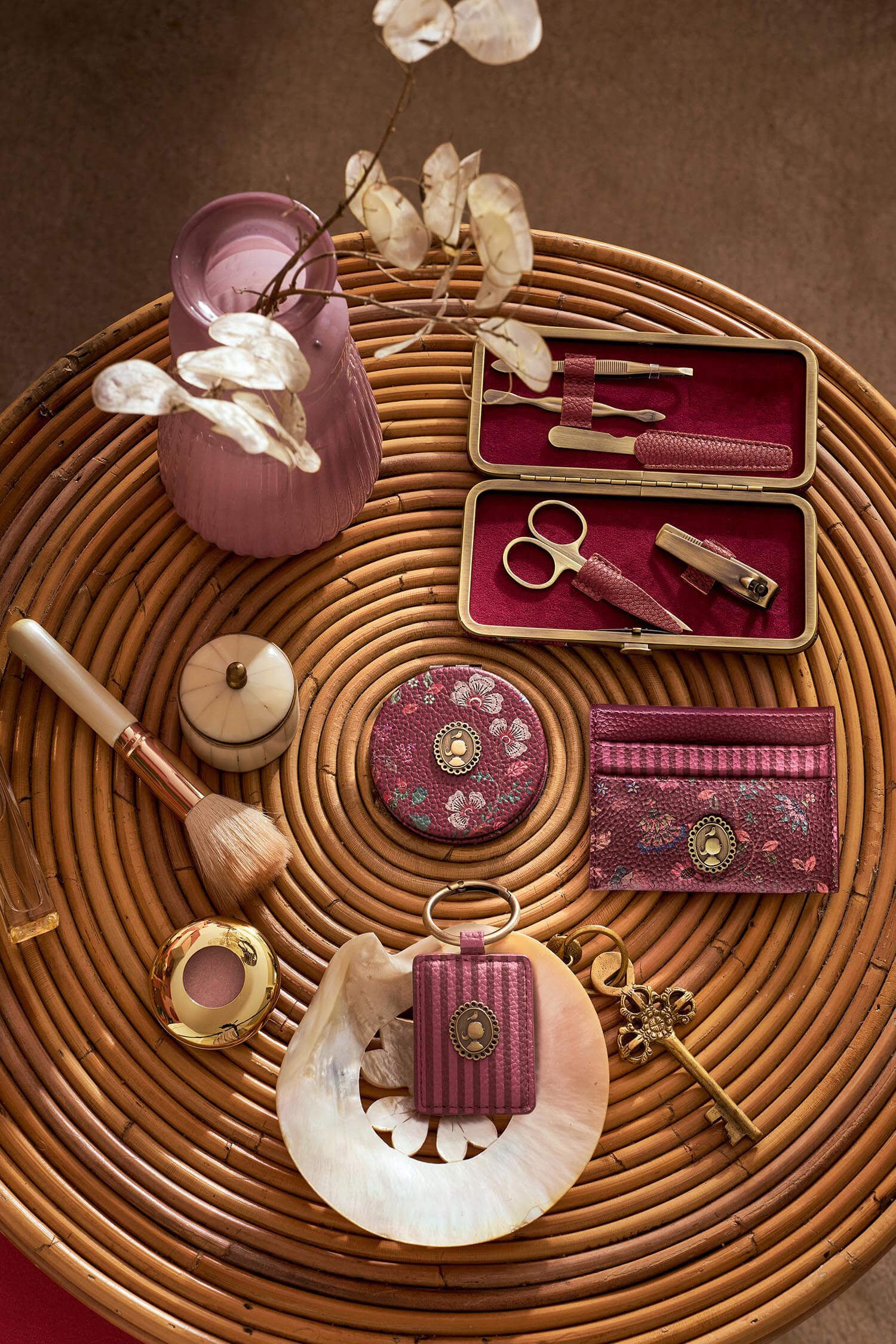 Manicure Set Mini Flora Bangelore Pink