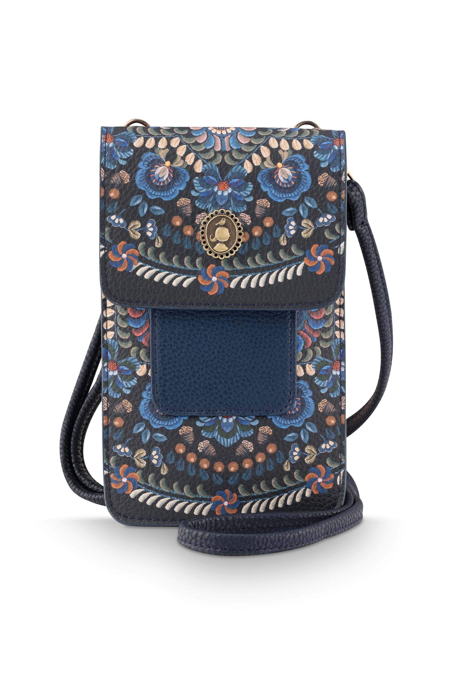 Phone Bag Peggy Il Ricamo Blue