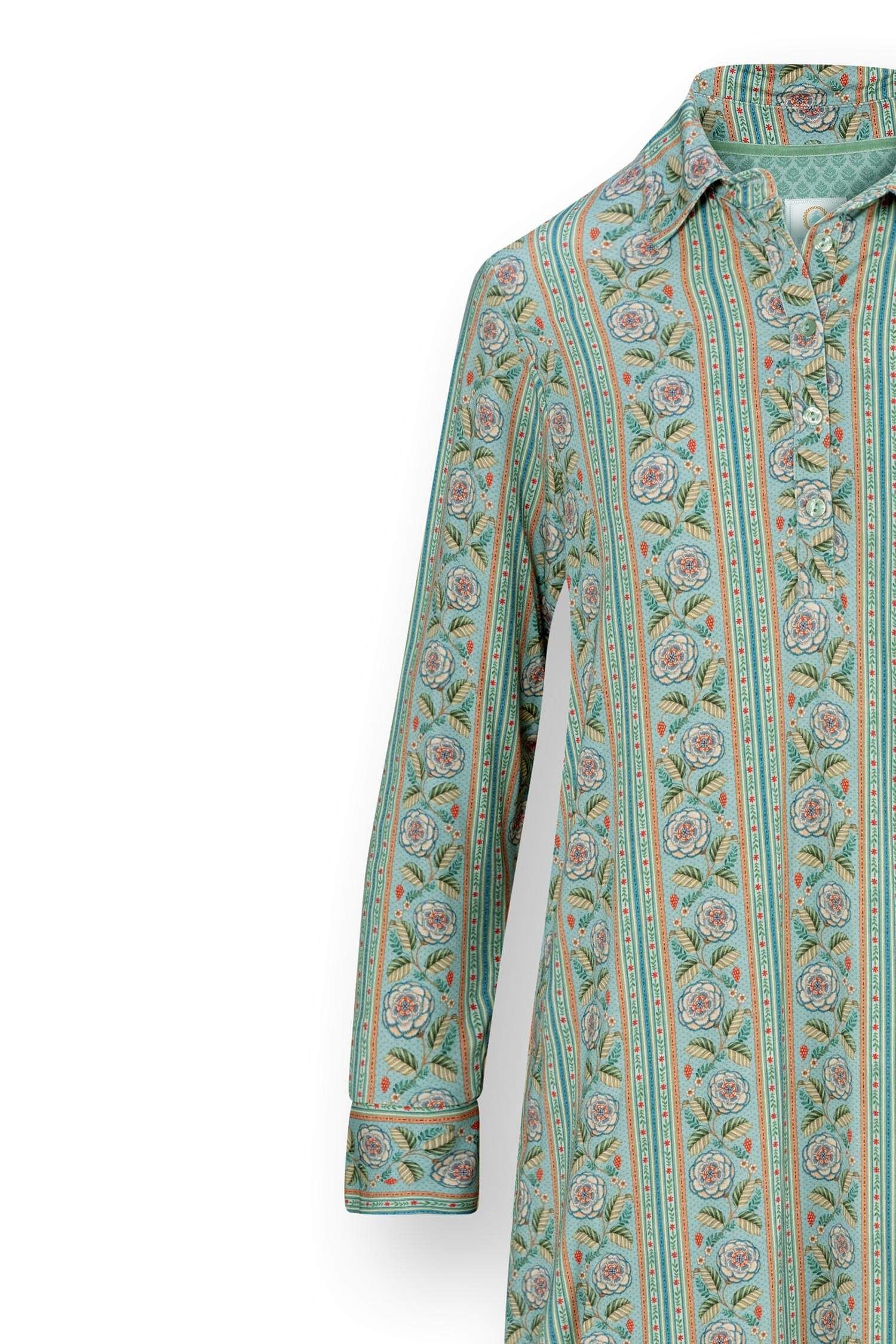 Daaltje Long Sleeve Nightdress Rosa Rani Blue