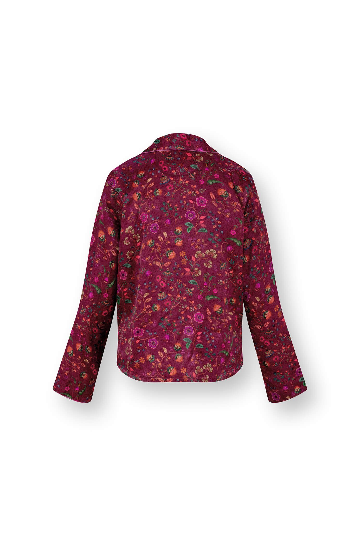 Faye Long Sleeve Top Flora Bangalore Dark Pink