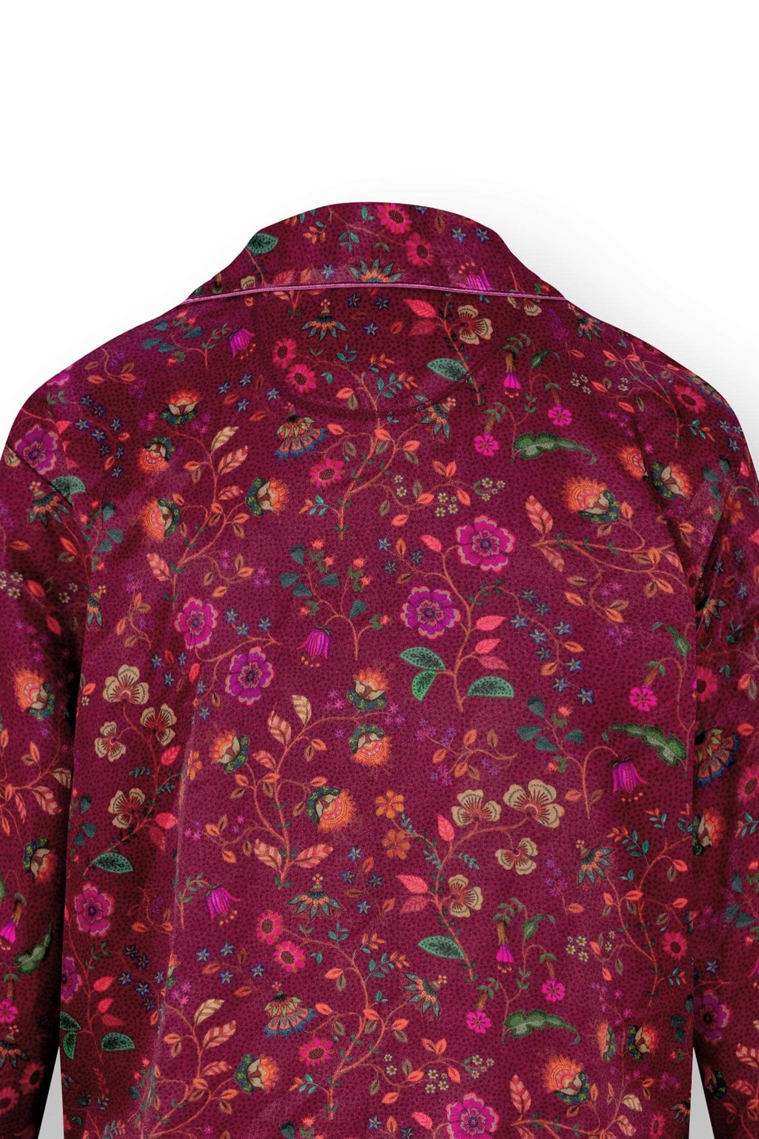 Faye Long Sleeve Top Flora Bangalore Dark Pink