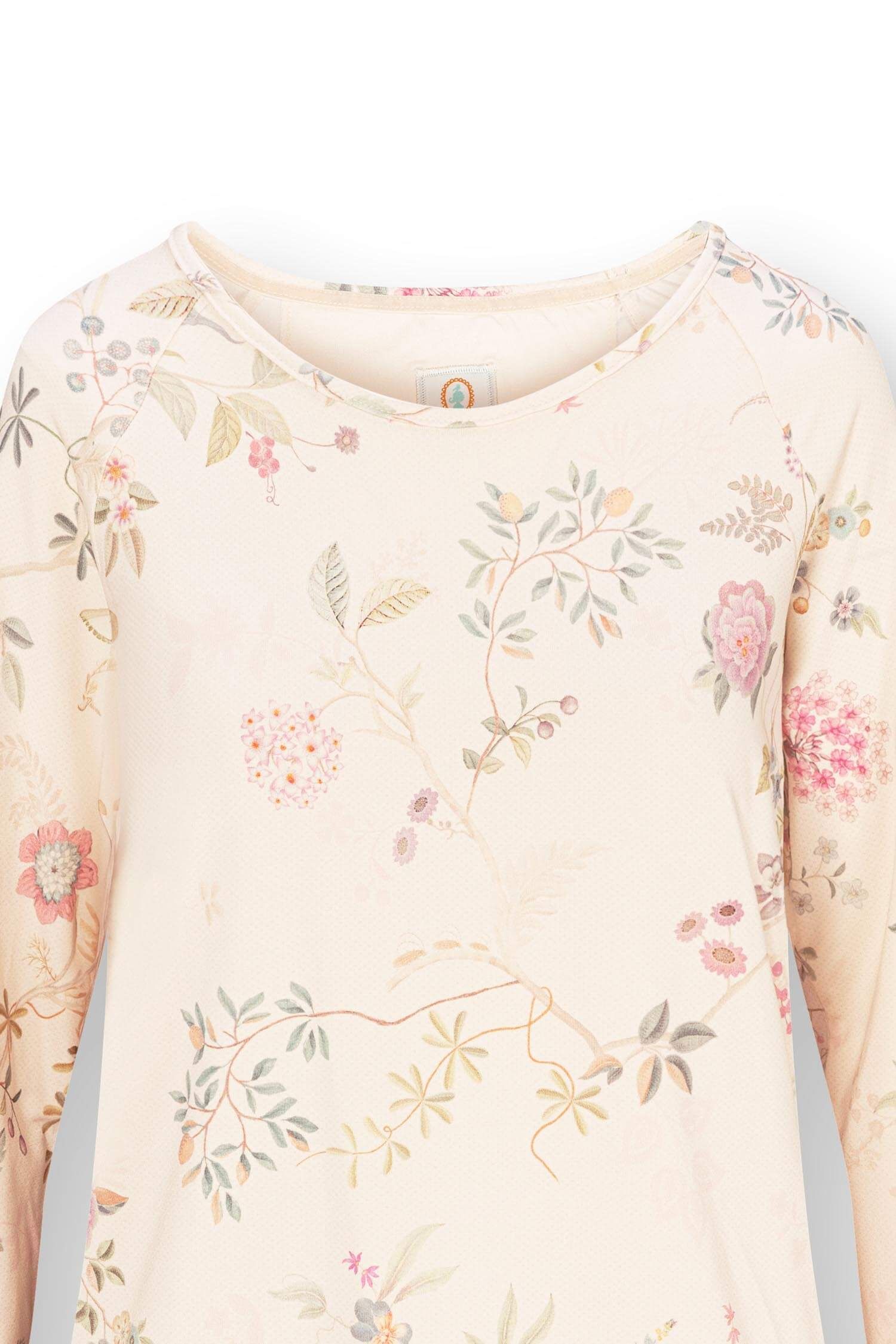 Tina Long Sleeve Top Bodhi Flower Off White