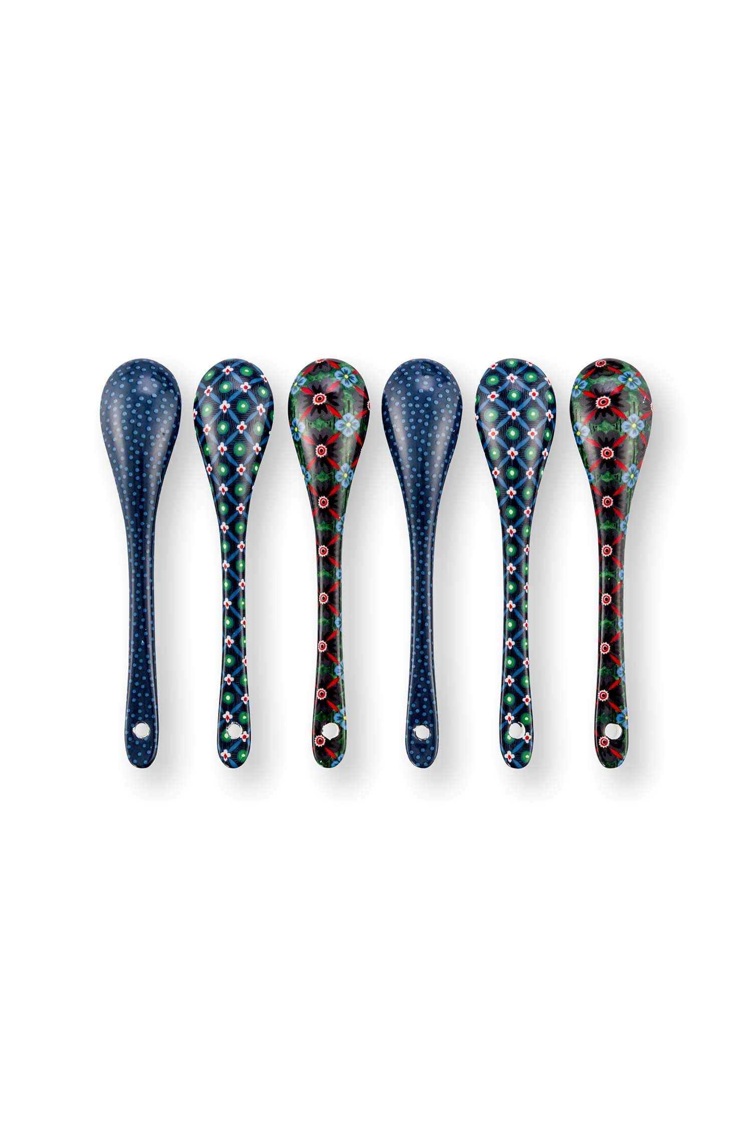 Giftset Teaspoons Oriental Berry Blues Blue 13cm