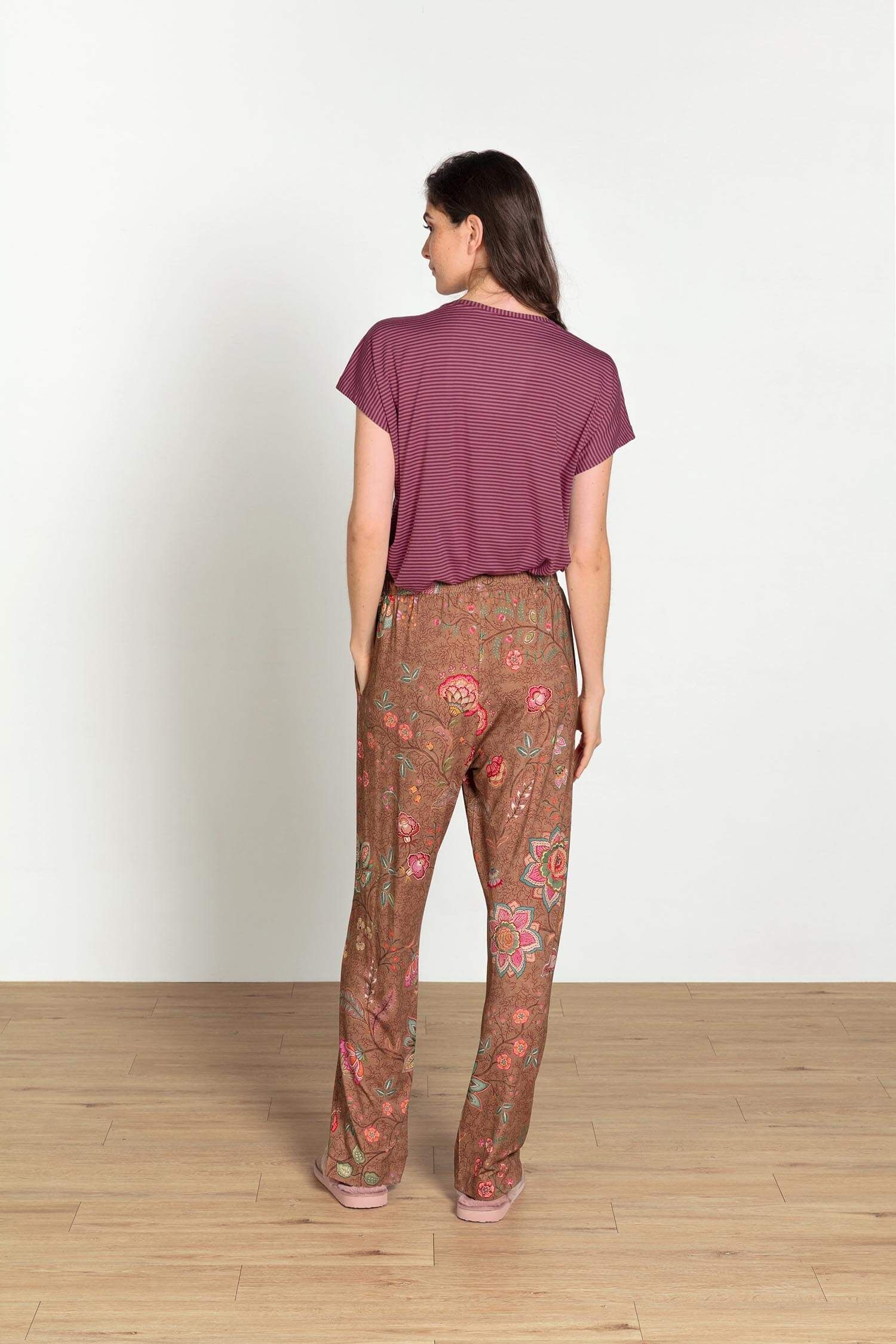Belin Long Trousers Mumbai Morning Brown