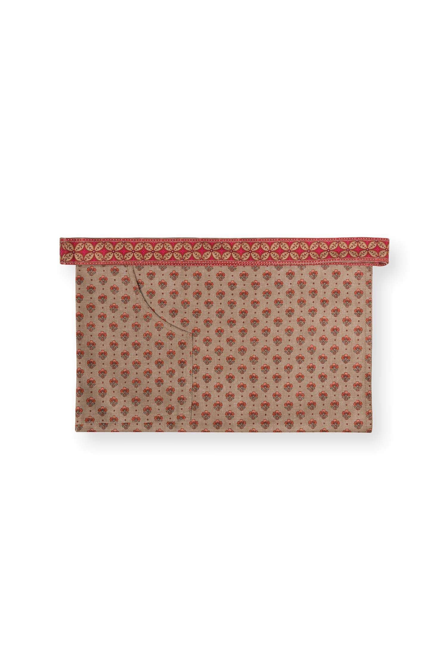 Half Apron Blooming Tales Dark Red