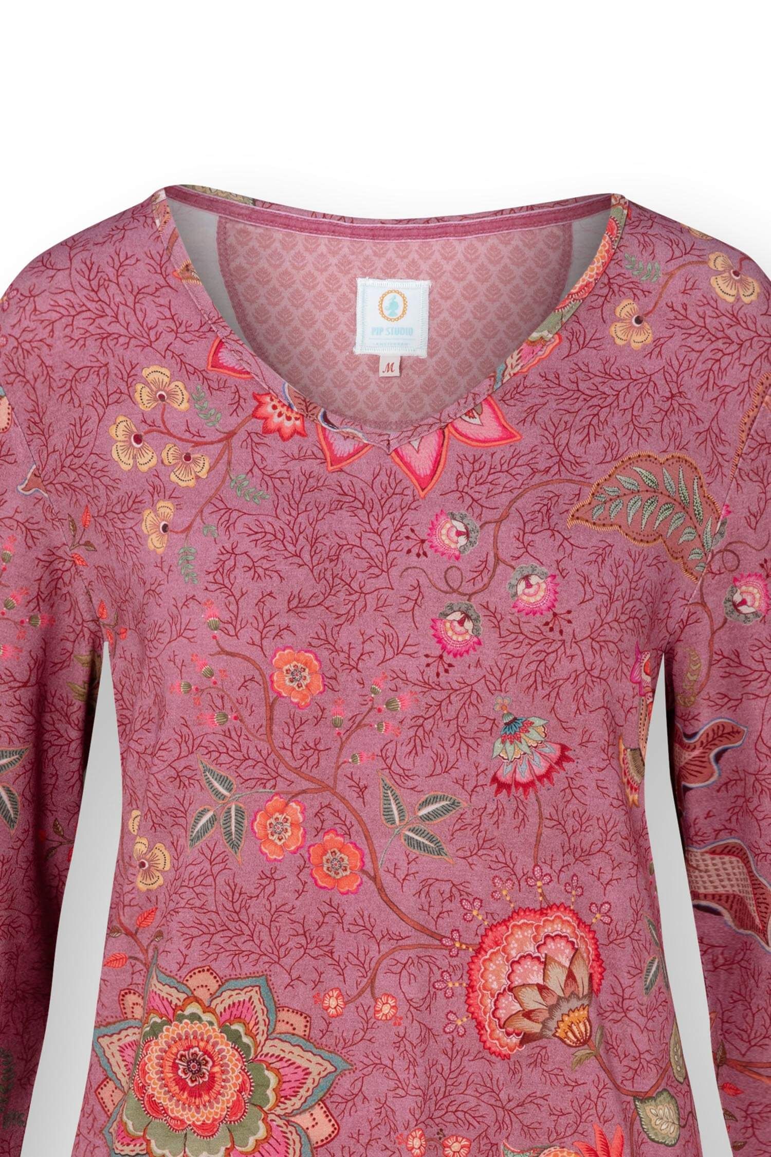 Trice Long Sleeve Top Mumbai Morning Pink