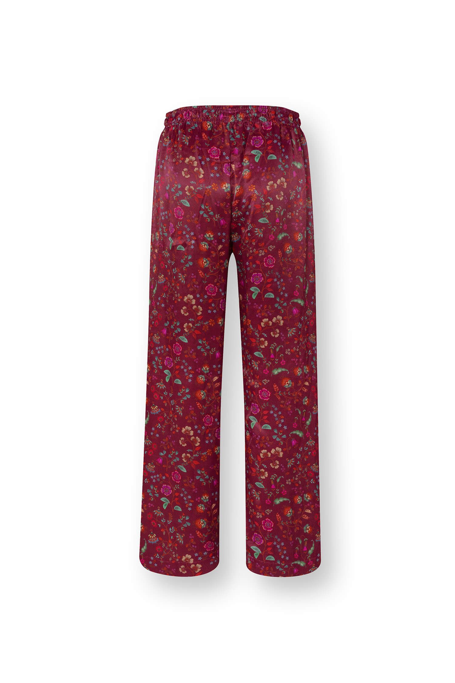 Bente Long Trousers Flora Bangalore Dark Pink
