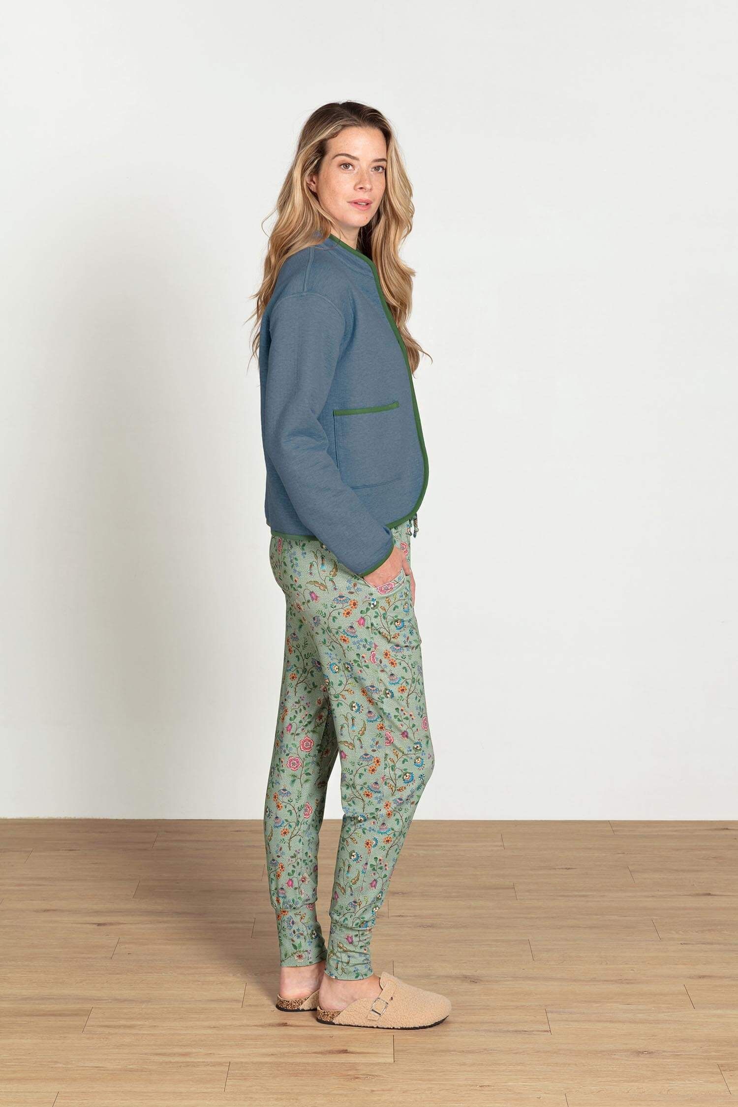 Bobien Long Trousers Flora Bangalore Green
