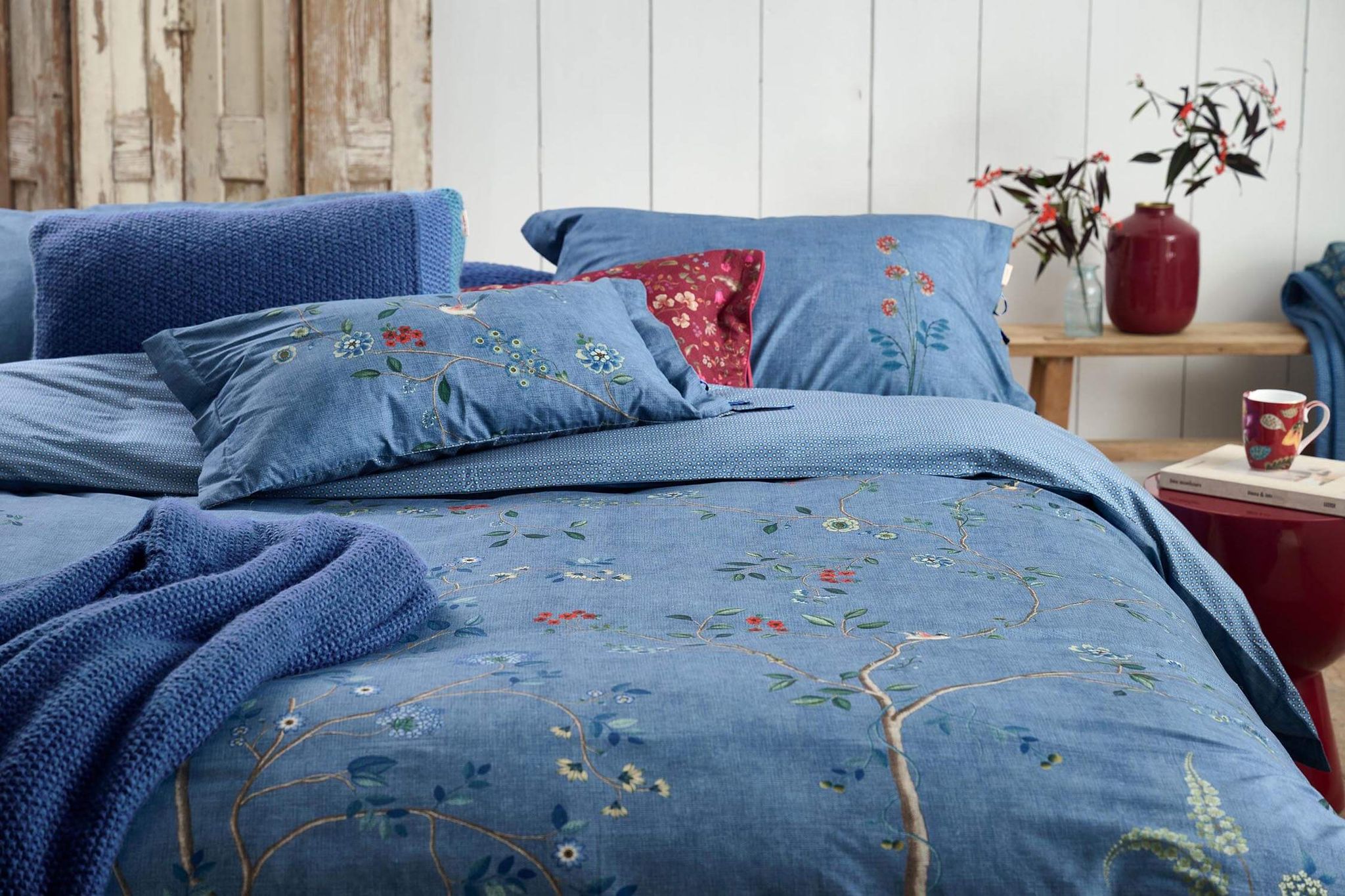 Cushion Desi Garden Blue