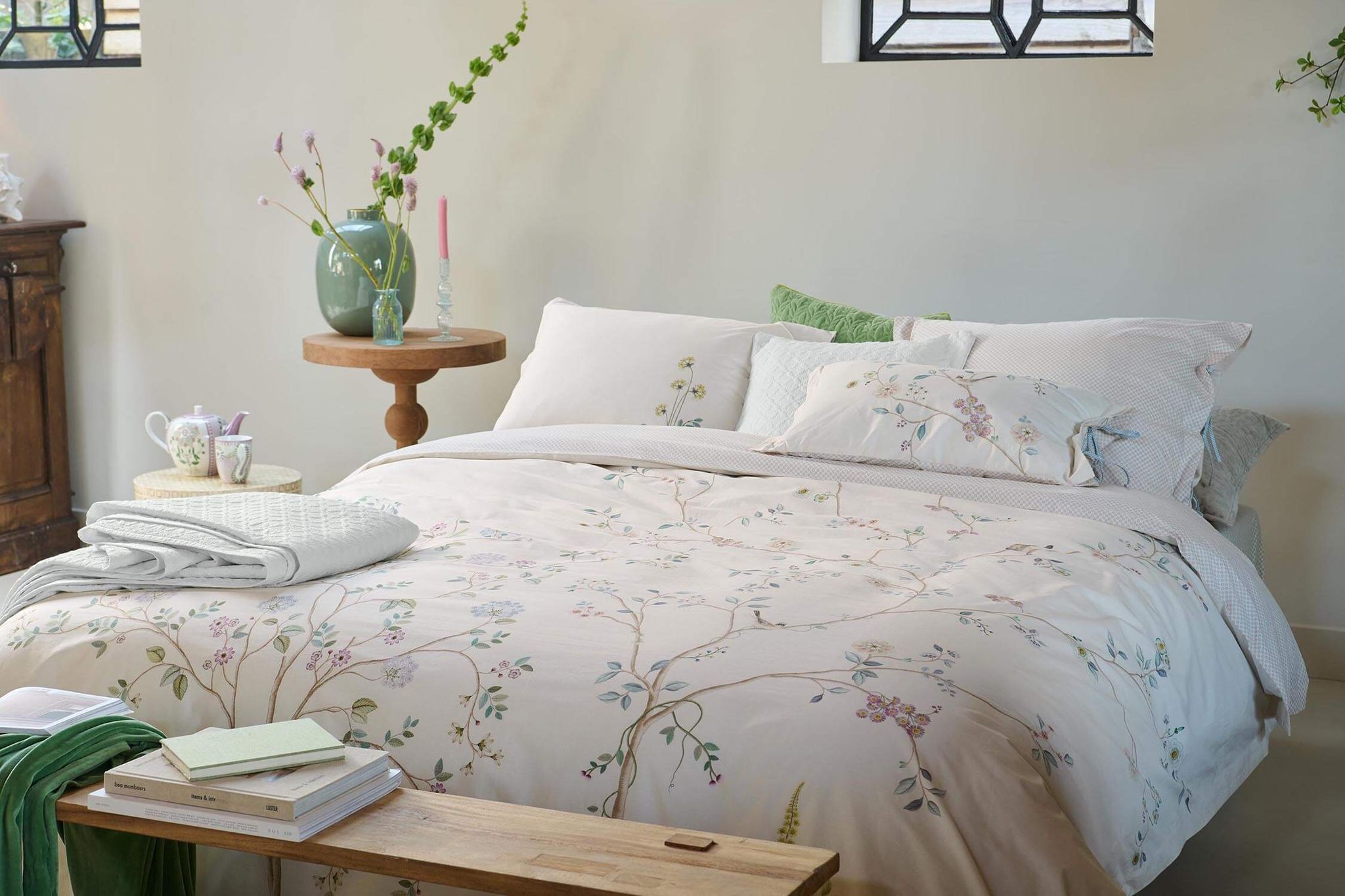 Pillowcase Desi Garden Off-white